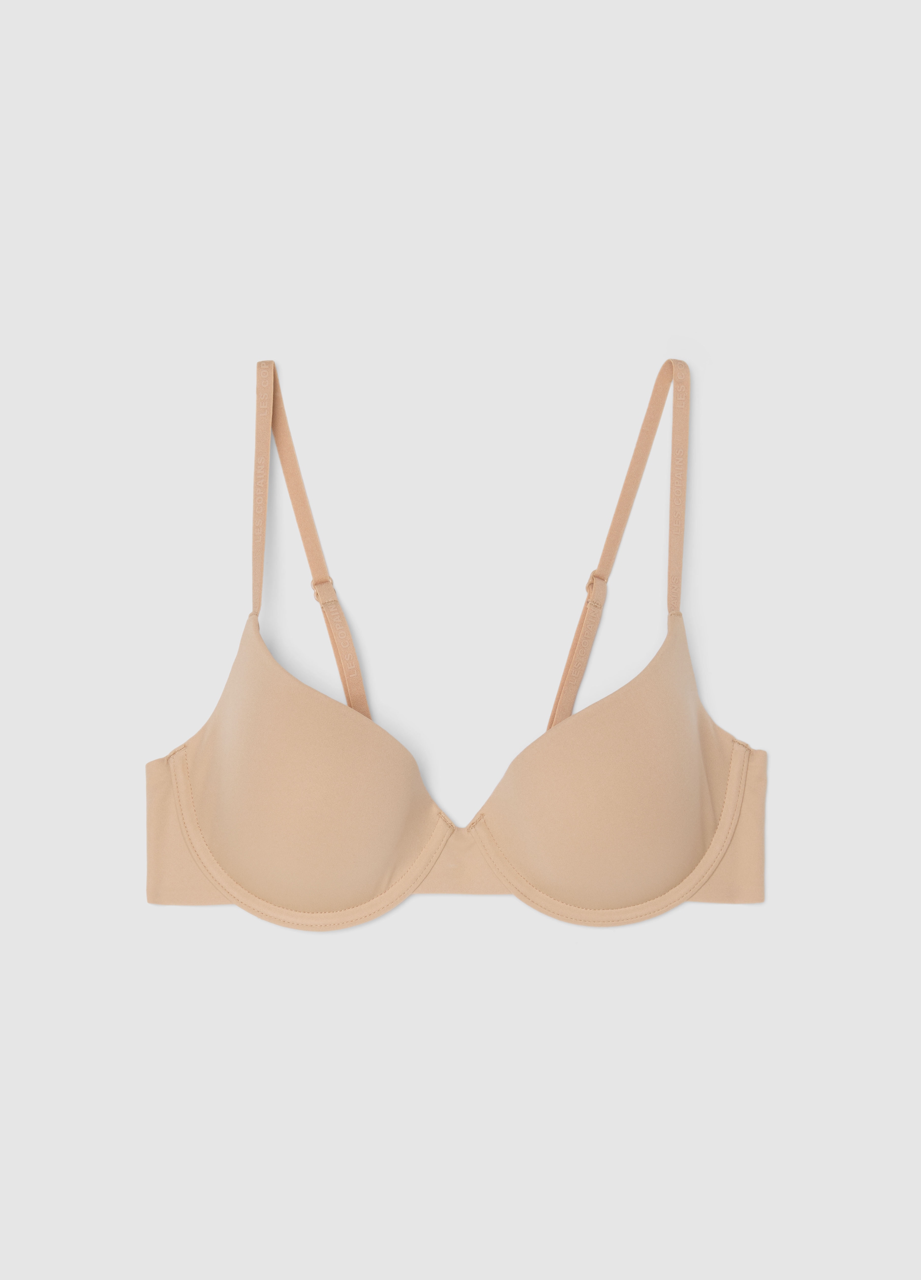 LES COPAINS, Sujetador Beige De Cobertura Total Con Copas Acolchadas, Mujer, Beige Claro, Talla: 4B