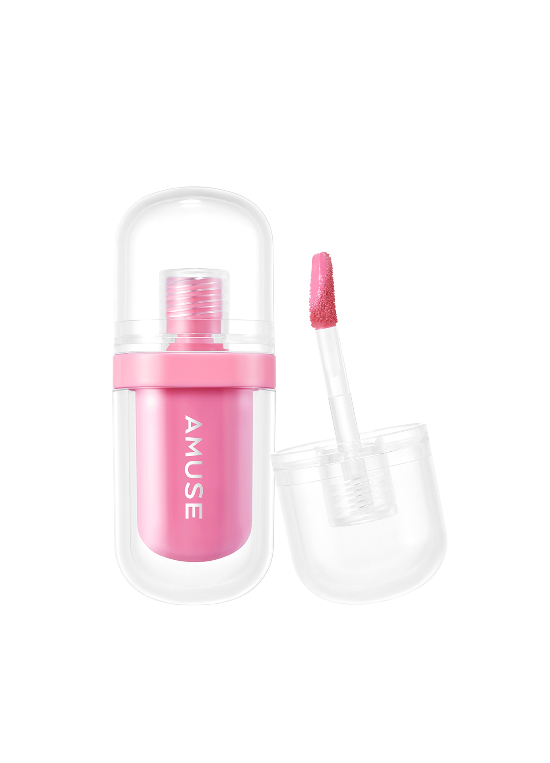 AMUSE, Tinta Labbra Dal Fantastico Effetto Glossy. Colore Vibrante E Labbra Idratate Per 12 Ore - Make-up Coreano, Donna, Rosa, Taglia: FASUL