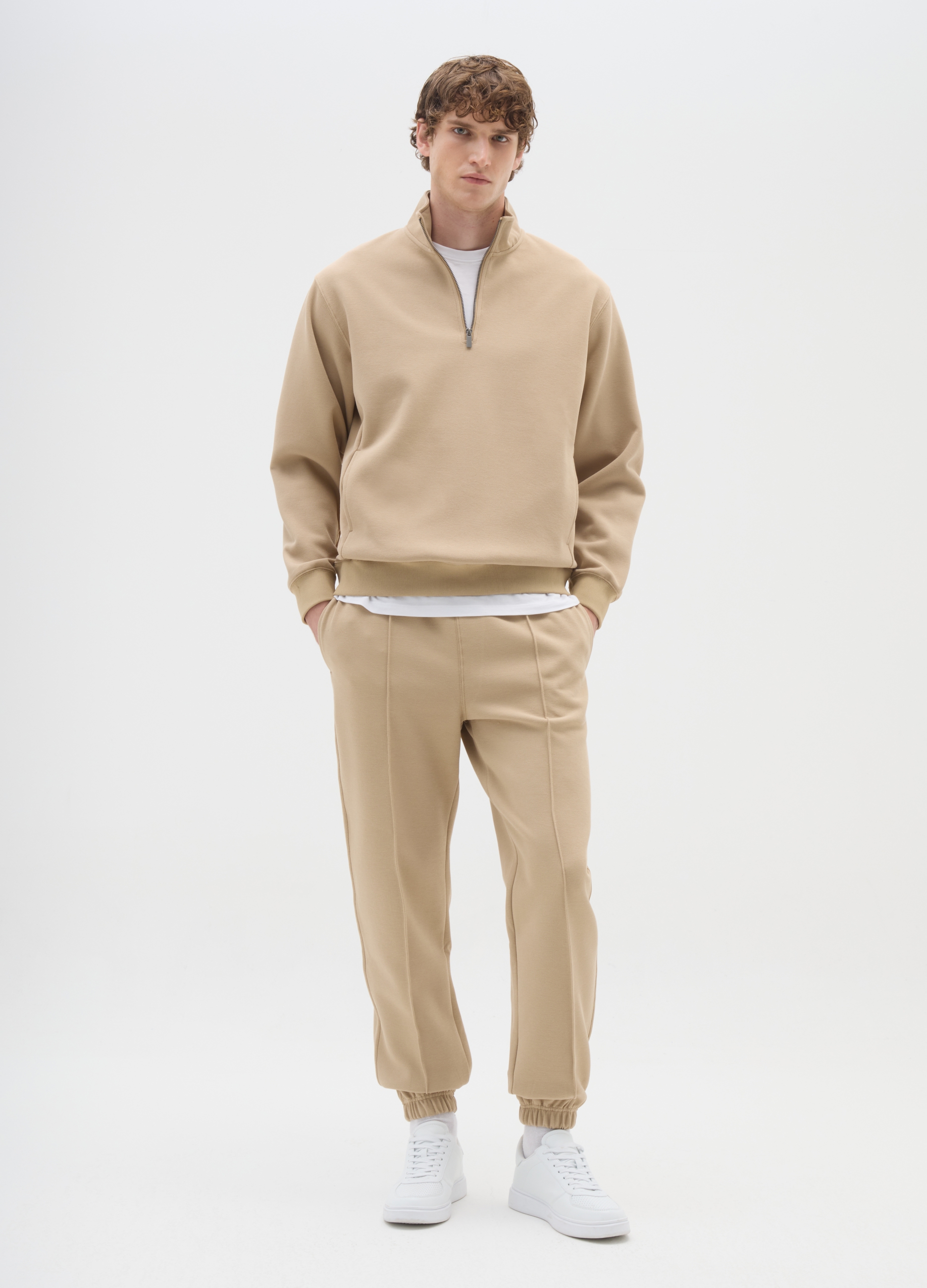 OVS, Pantalones Beige De Tela Elástica, Hombre, Marrón, Talla: S