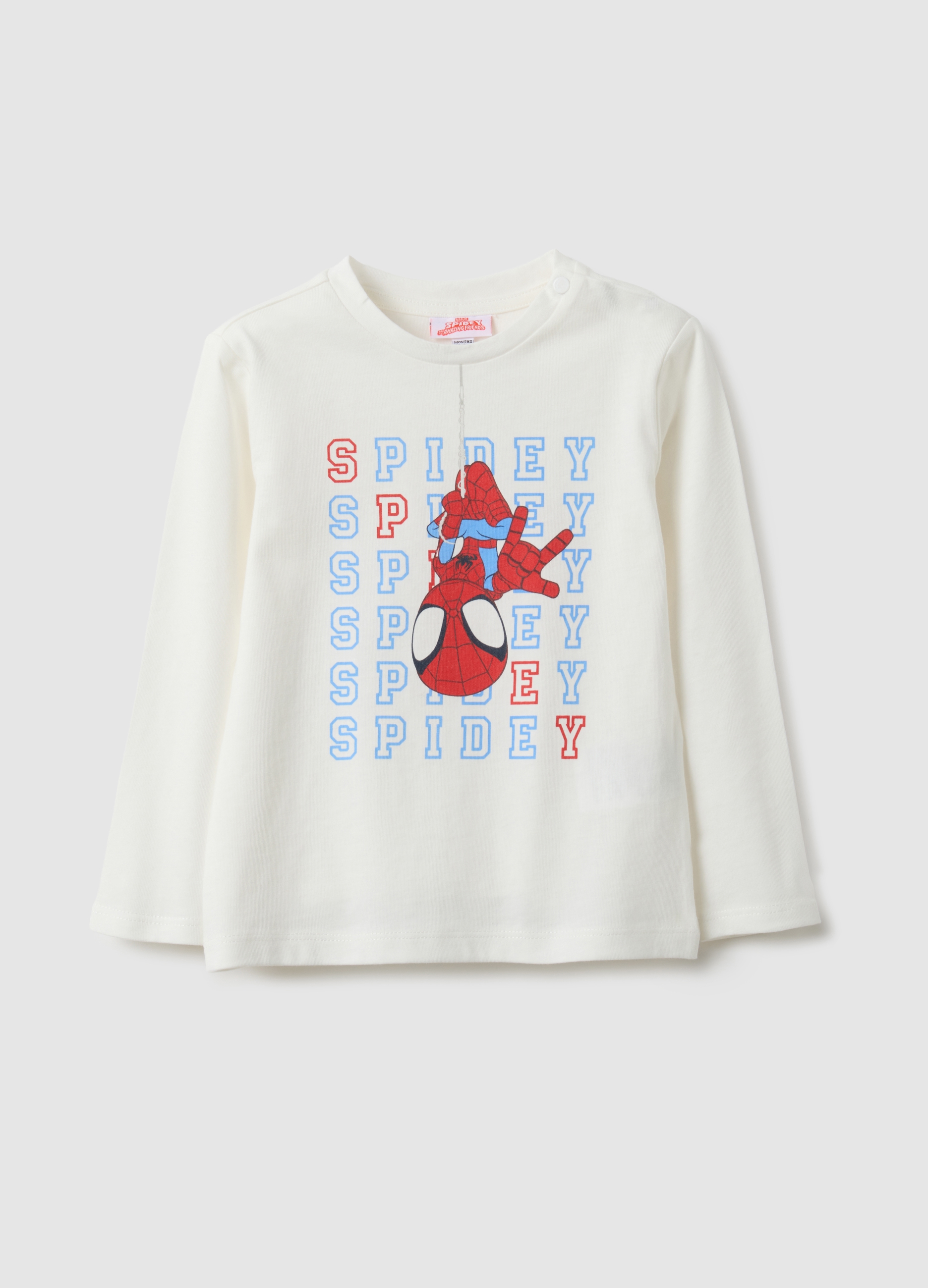 FAGOTTINO, Maglietta In Puro Cotone Bianca Da Bimbo Regular Fit Con Stampa, Bambino, Bianco, Taglia: 18-24