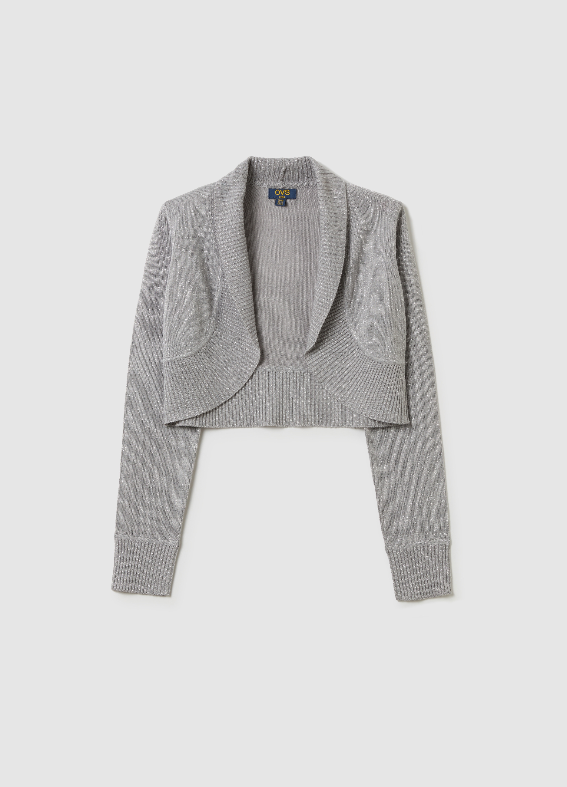 OVS, Cardigan Aperto Con Scollo A Scialle, Bambina, Grigio, Taglia: 10-11