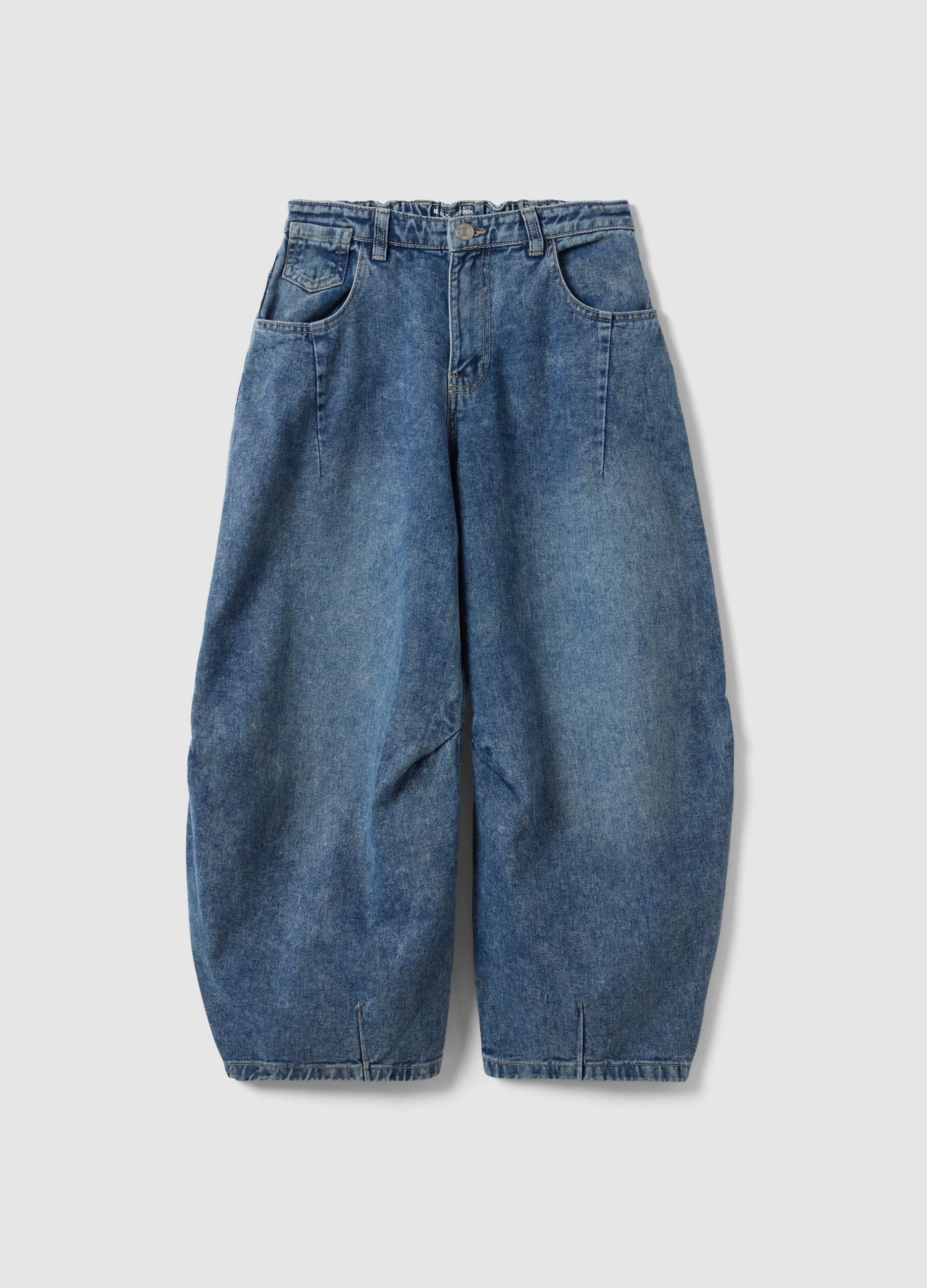 REPUBLIC OF DENIM, Jeans Denim In Puro Cotone Balloon Fit Per Ragazza, Bambina, Blu, Taglia: 10-11