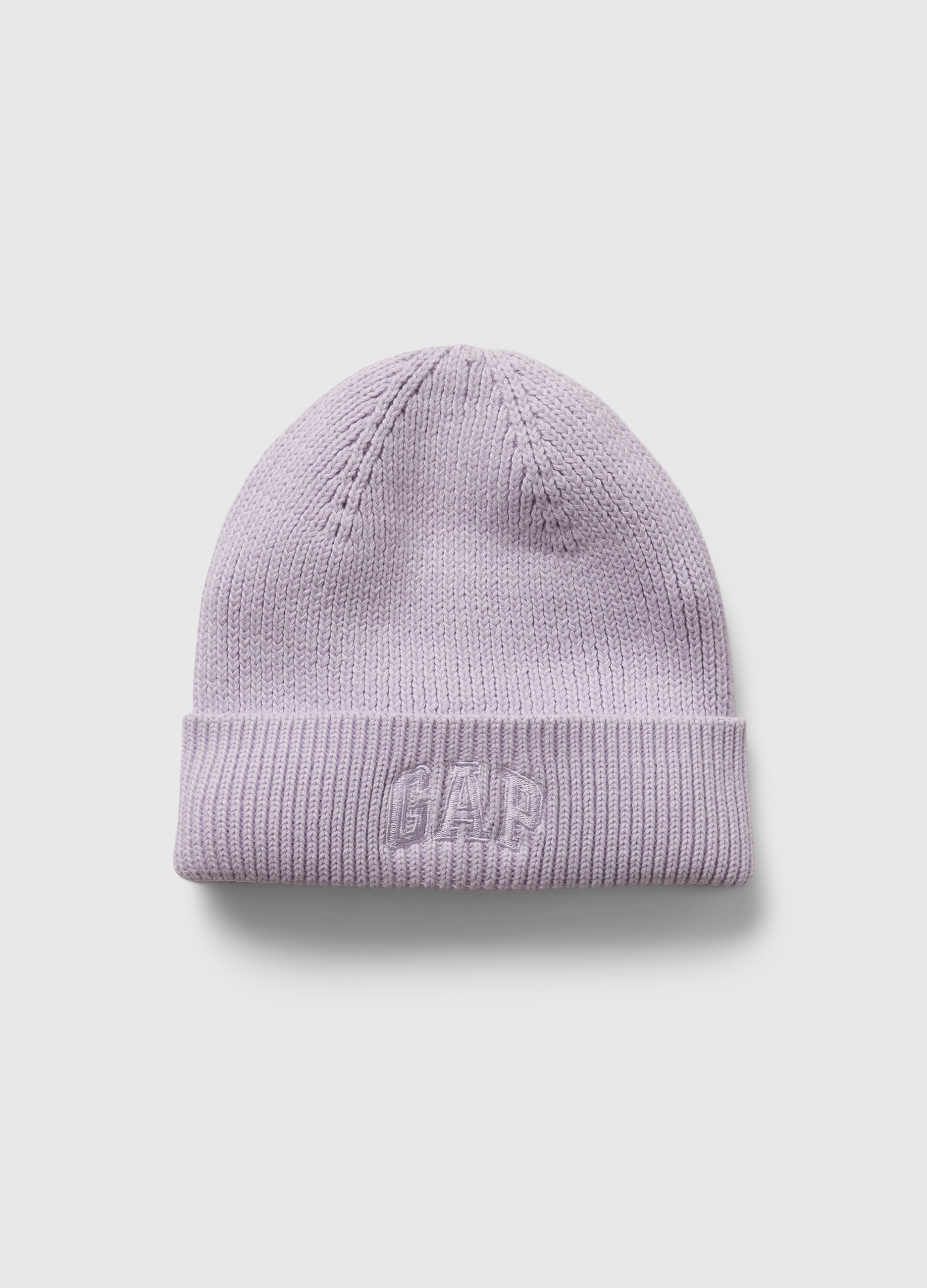 GAP KIDS, Berretto In Maglia Con Risvolto Ricamo Logo, Unisex, Viola, Taglia: XS/S