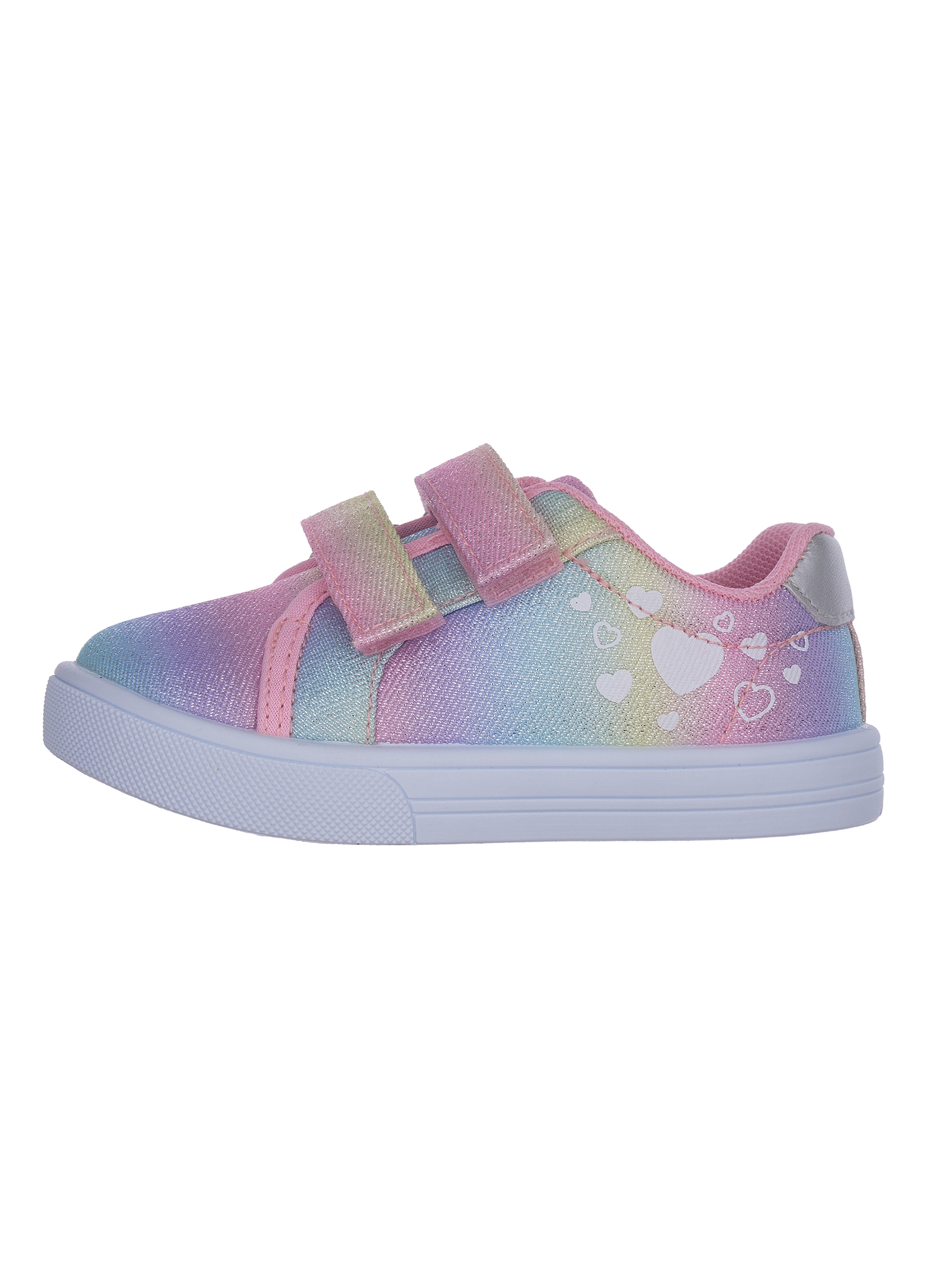 CHICCO, Sneakers Multicolor Da Bambina Con Chiusura A Strappo E Motivo A Fiori, Multicolor, Taglia: 22
