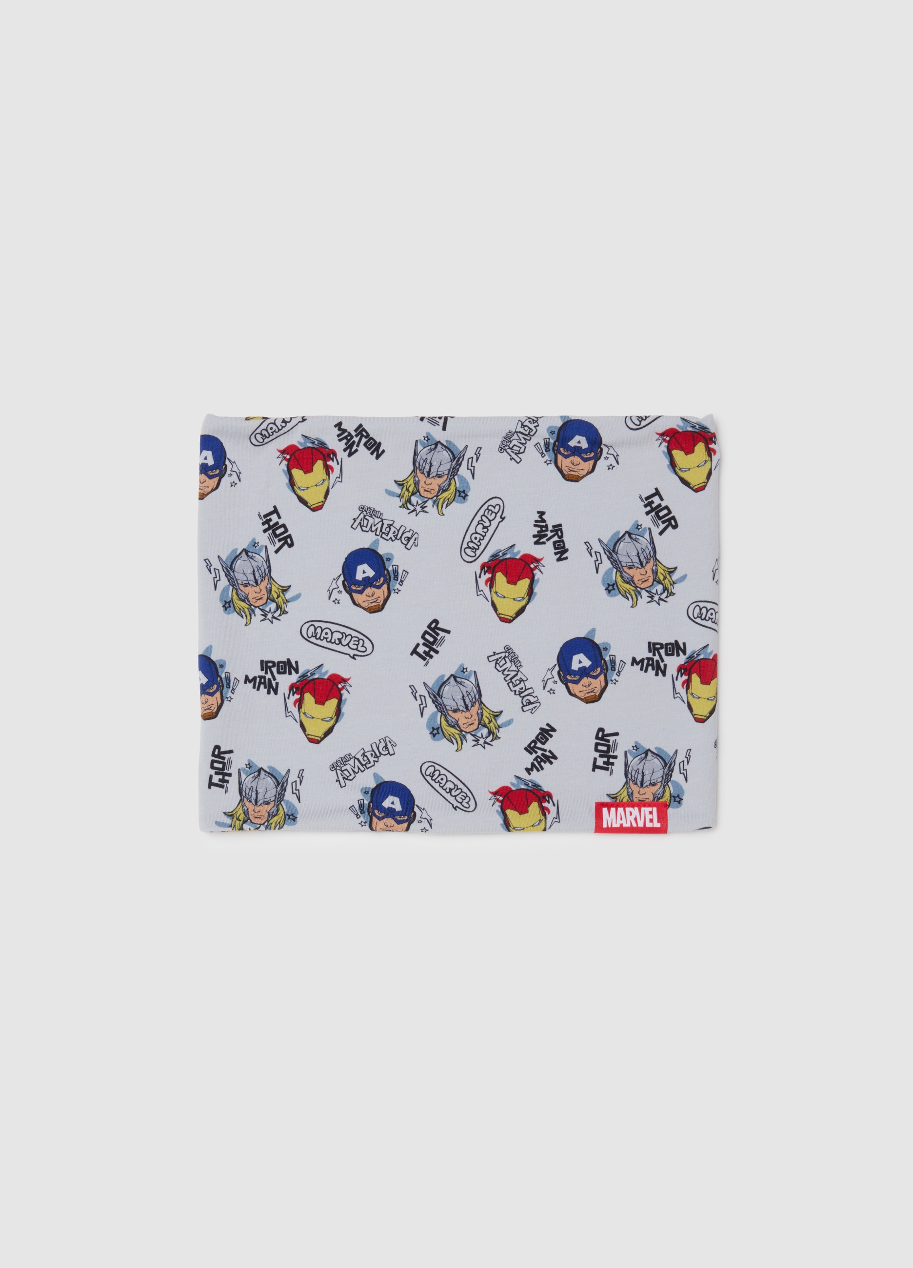 MARVEL, Scaldacollo In Cotone Elasticizzato Multicolor Da Bambino Con Stampa, Multicolor, Taglia: ONE SIZE