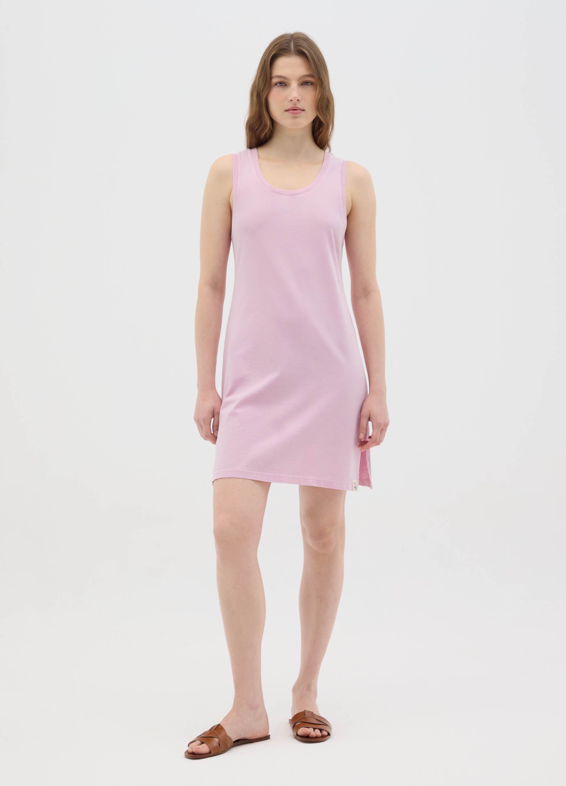 OVS , Abito Rosa Polveroso Da Donna In Puro Cotone Italiano, Rosa, Taglia: XL