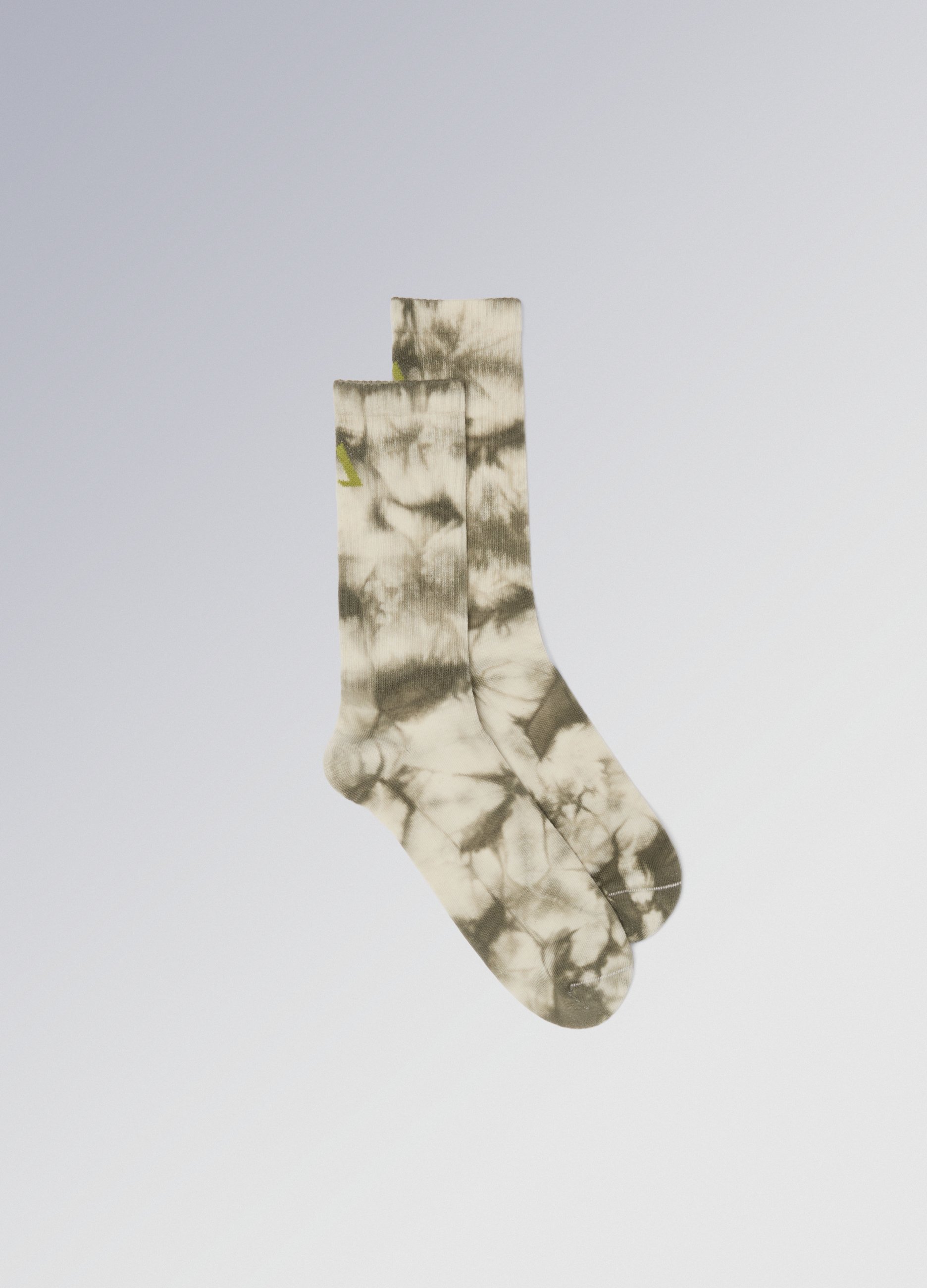 ALTAVIA, Calcetines De Tenis Con Efecto Tie-dye Altavia With Deborah Compagnoni, Hombre, Beige/Verde, Talla: 43/46