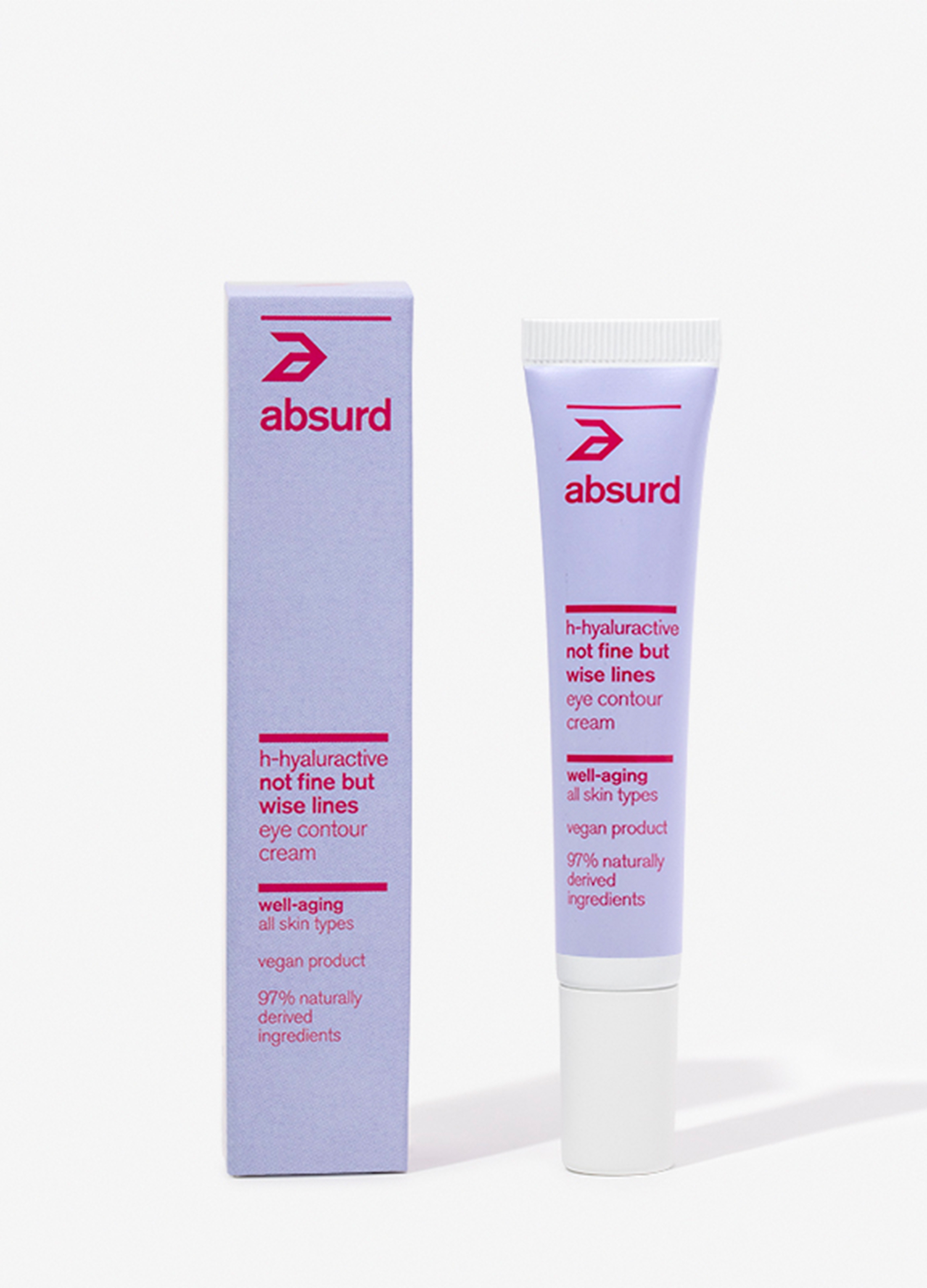 ABSURD, Crema Contorno Occhi Anti Age Not Fine But Wise Lines, Donna, Viola, Taglia: FASUL