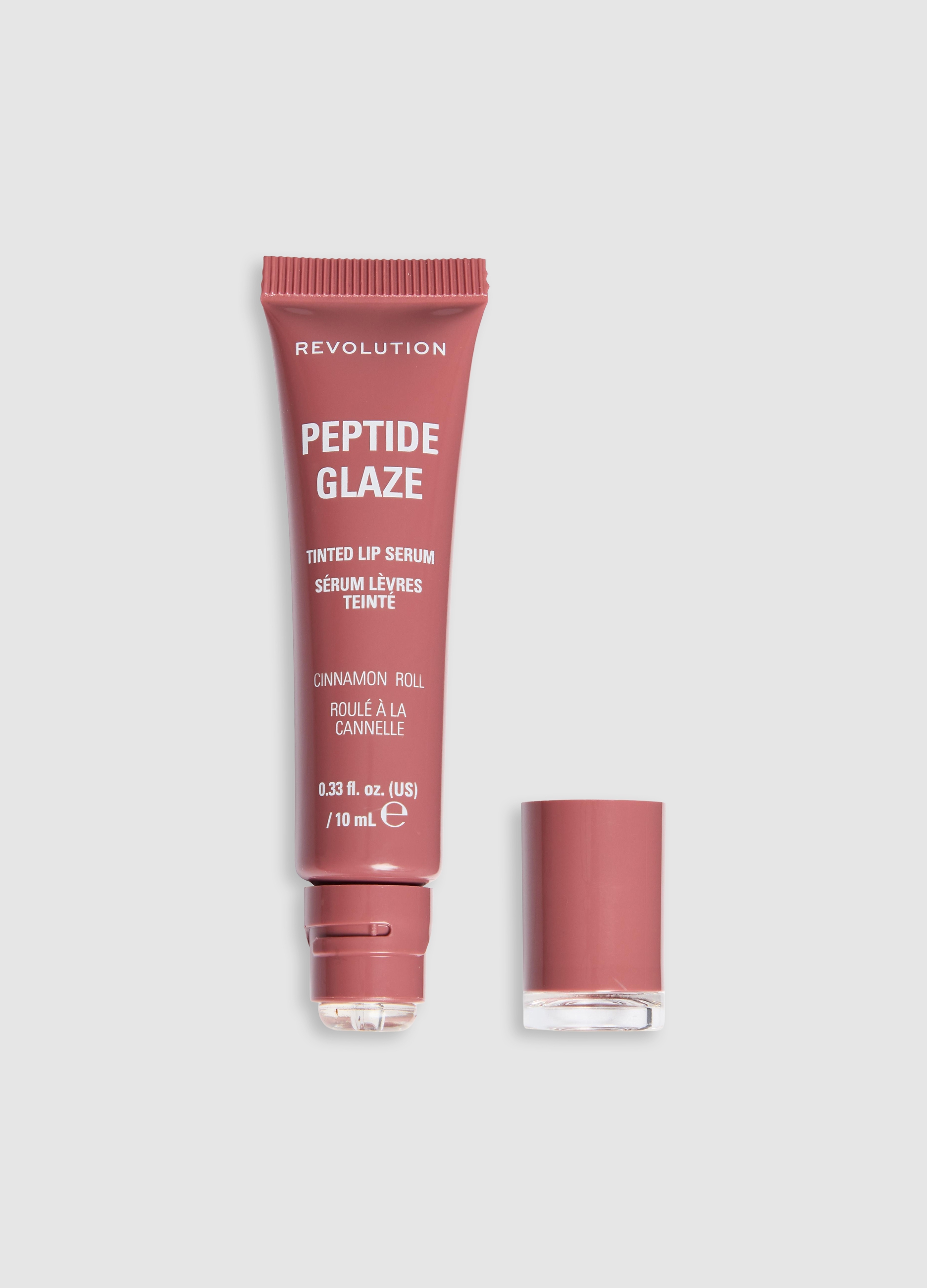 REVOLUTION, Peptide Glaze Tinted Lip Serum Cinnamon Roll, Donna, Bianco, Taglia: FASUL