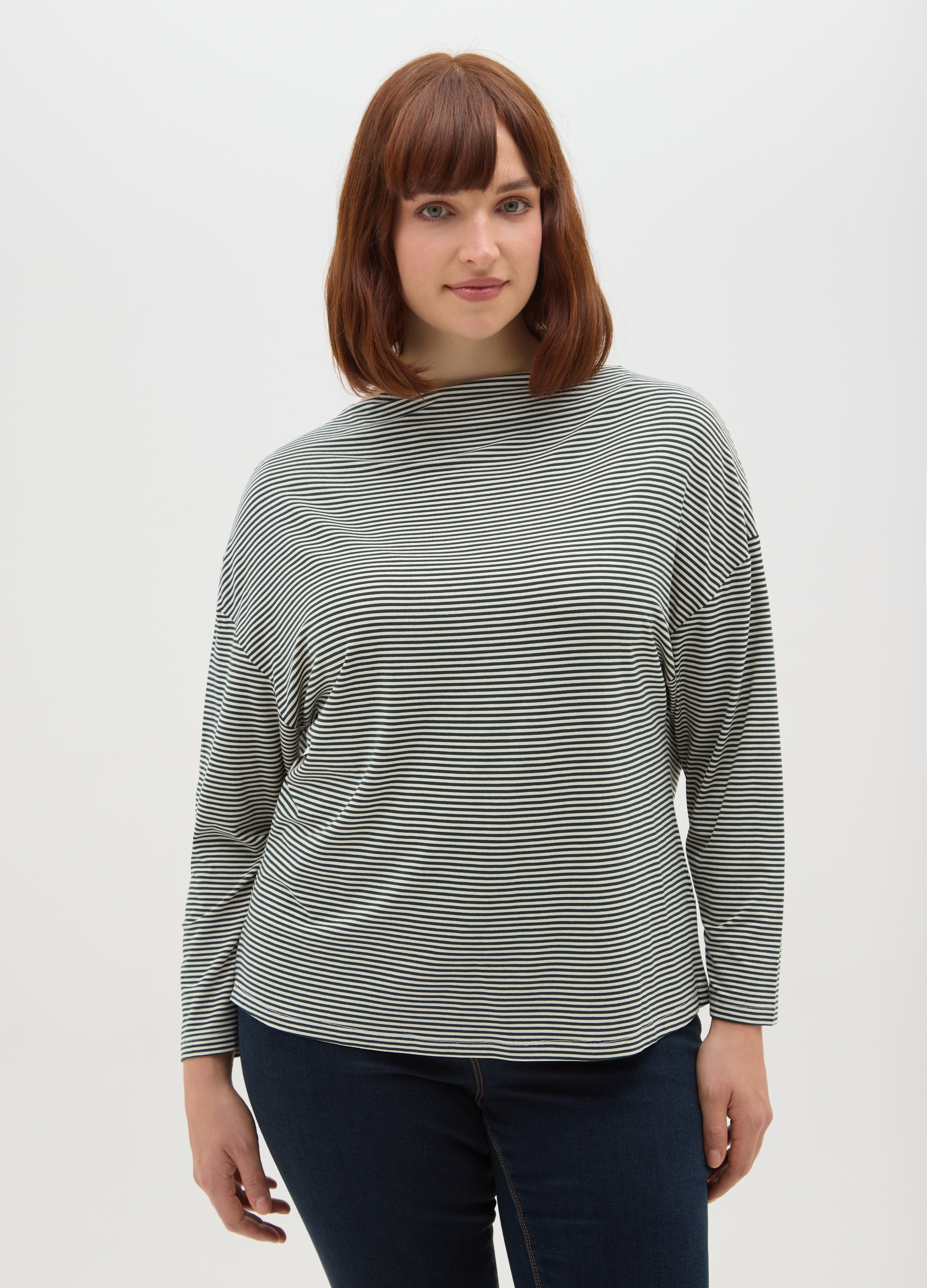 MYA, Maglia Multicolor A Righe Regular Fit, Donna, Multicolor, Taglia: M