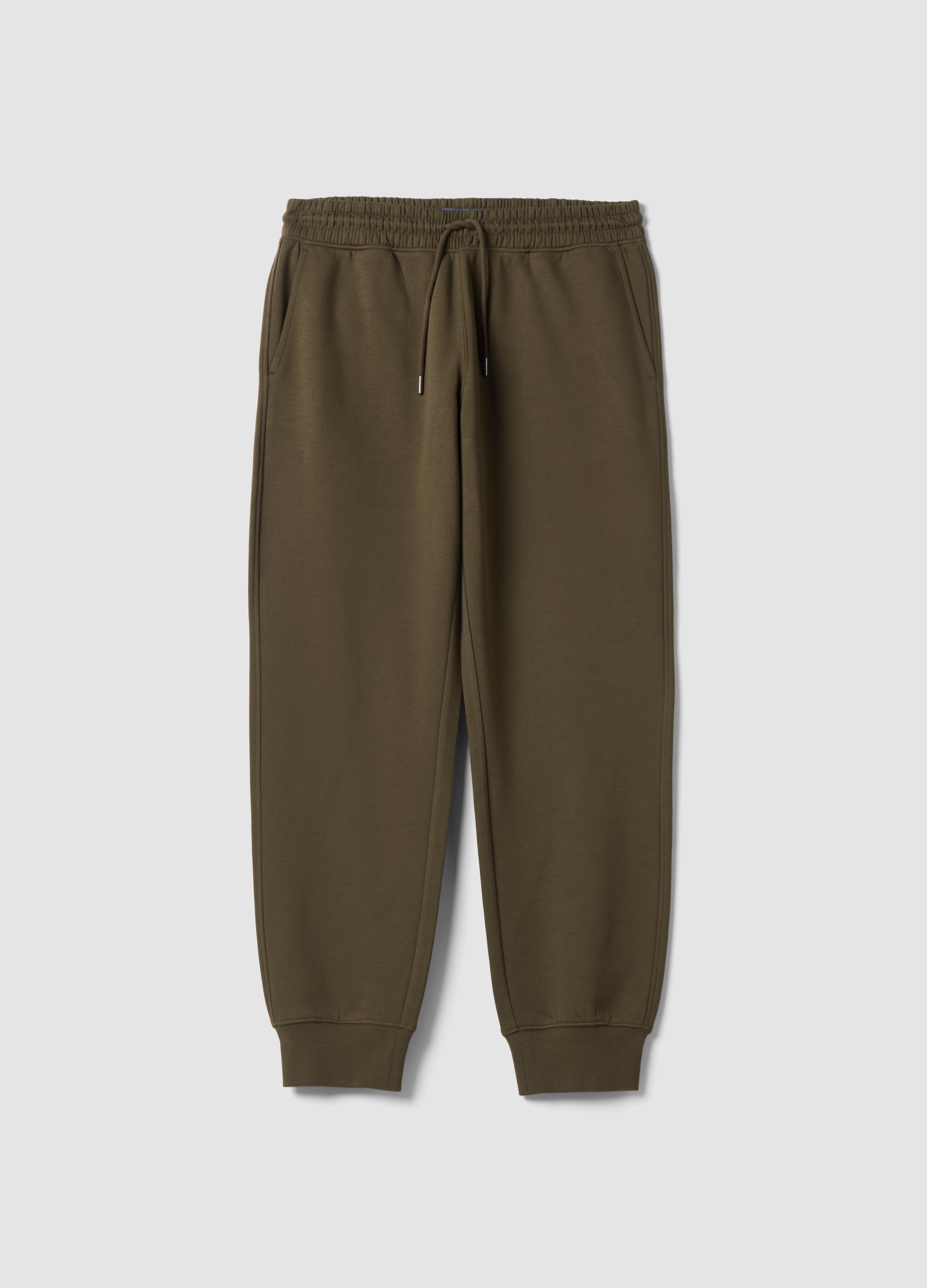 OVS, Jogger Verdi In Misto Cotone Con Fondo A Polsino E Coulisse, Uomo, Verde, Taglia: S