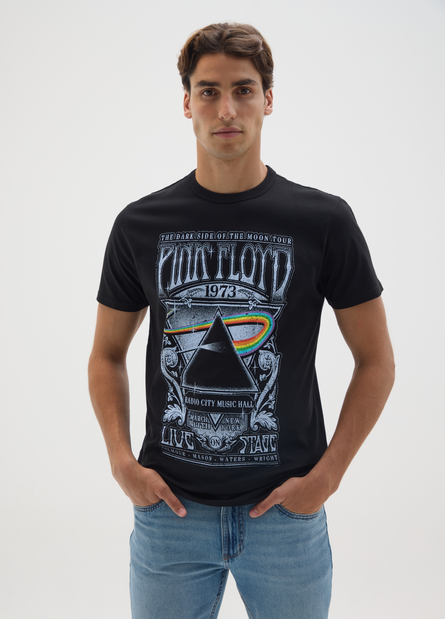 OVS, T-shirt In Puro Cotone Nero, Uomo, Nero, Taglia: M