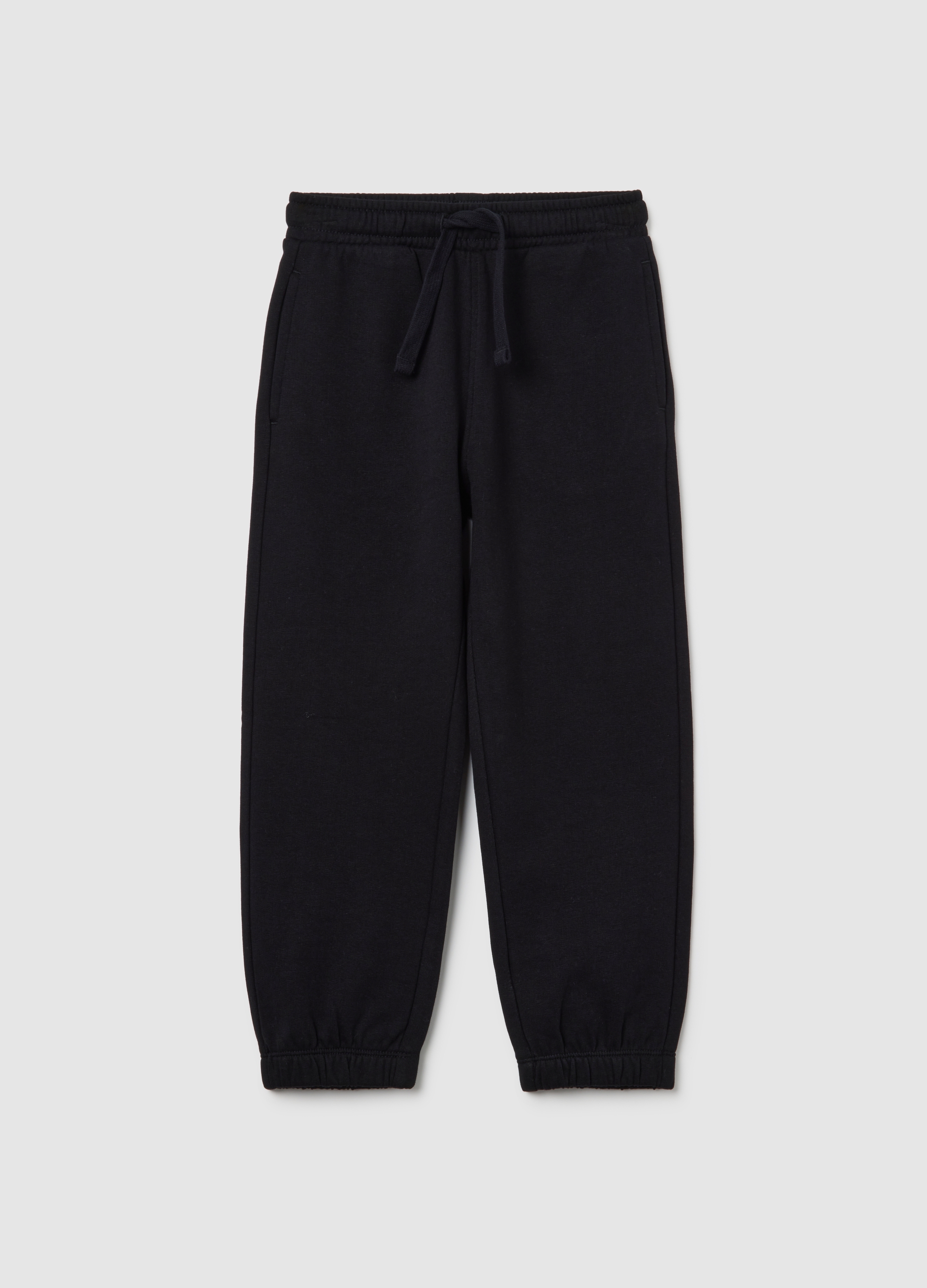 OVS KIDS, Jogger De Niño En Algodón Puro Negro Ajuste Regular, Niño, Gunmetal, Talla: 4-5