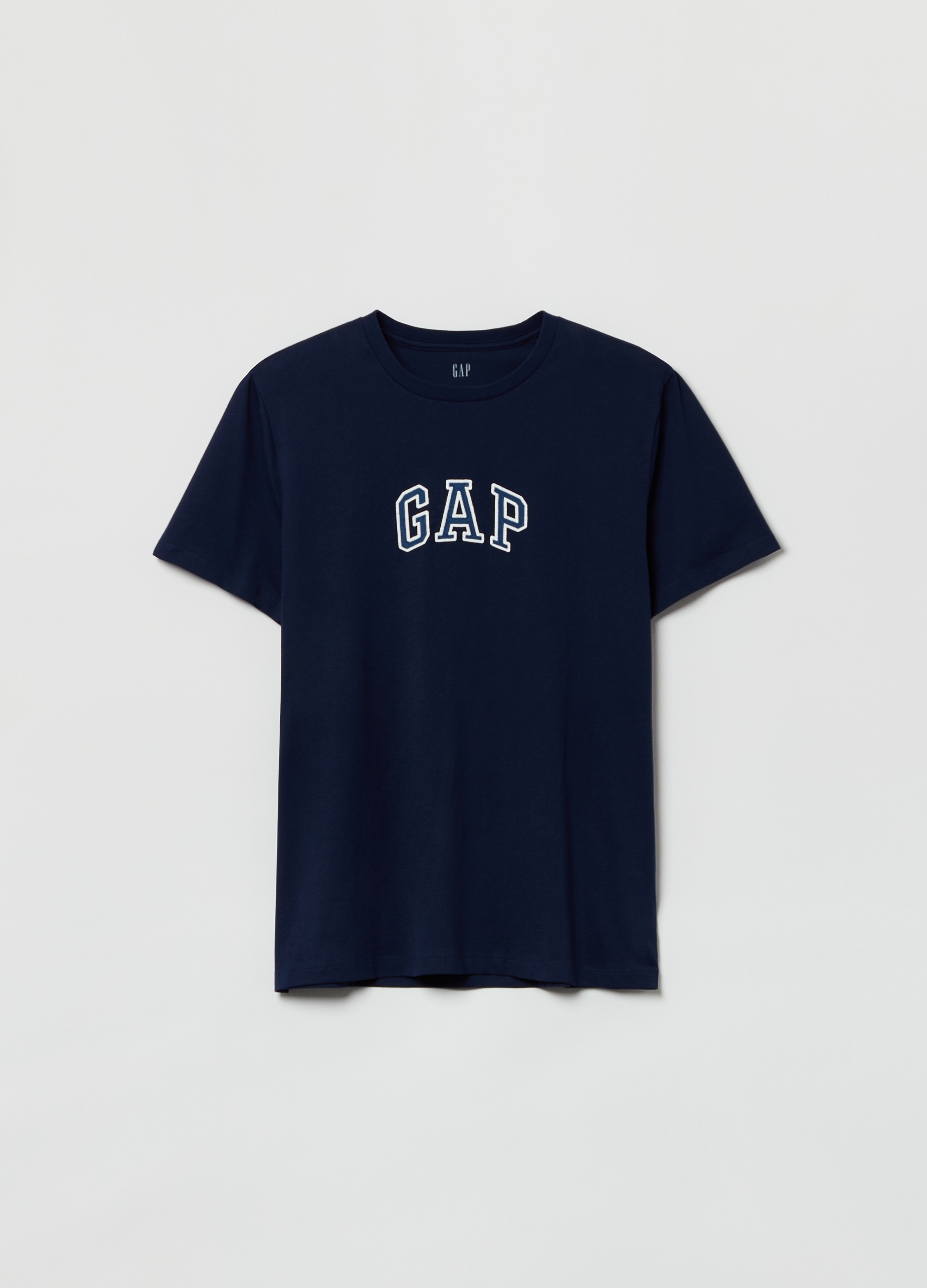 GAP, T-shirt In Cotone Con Logo Gap, Uomo, Blu, Taglia: M
