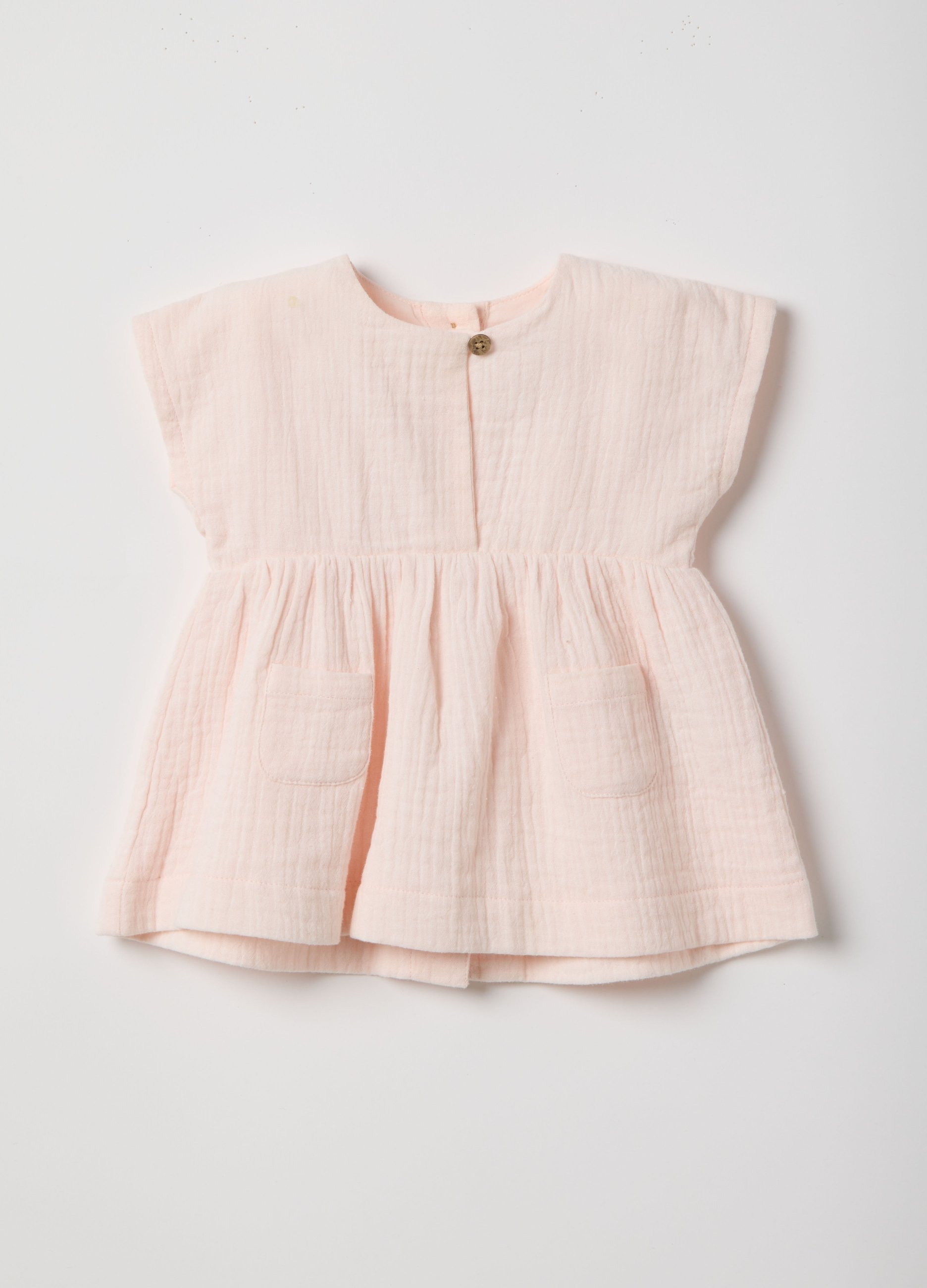 FAGOTTINO, Abito In Puro Cotone Rosa Da Neonata Regular Fit, Rosa, Taglia: 1-3