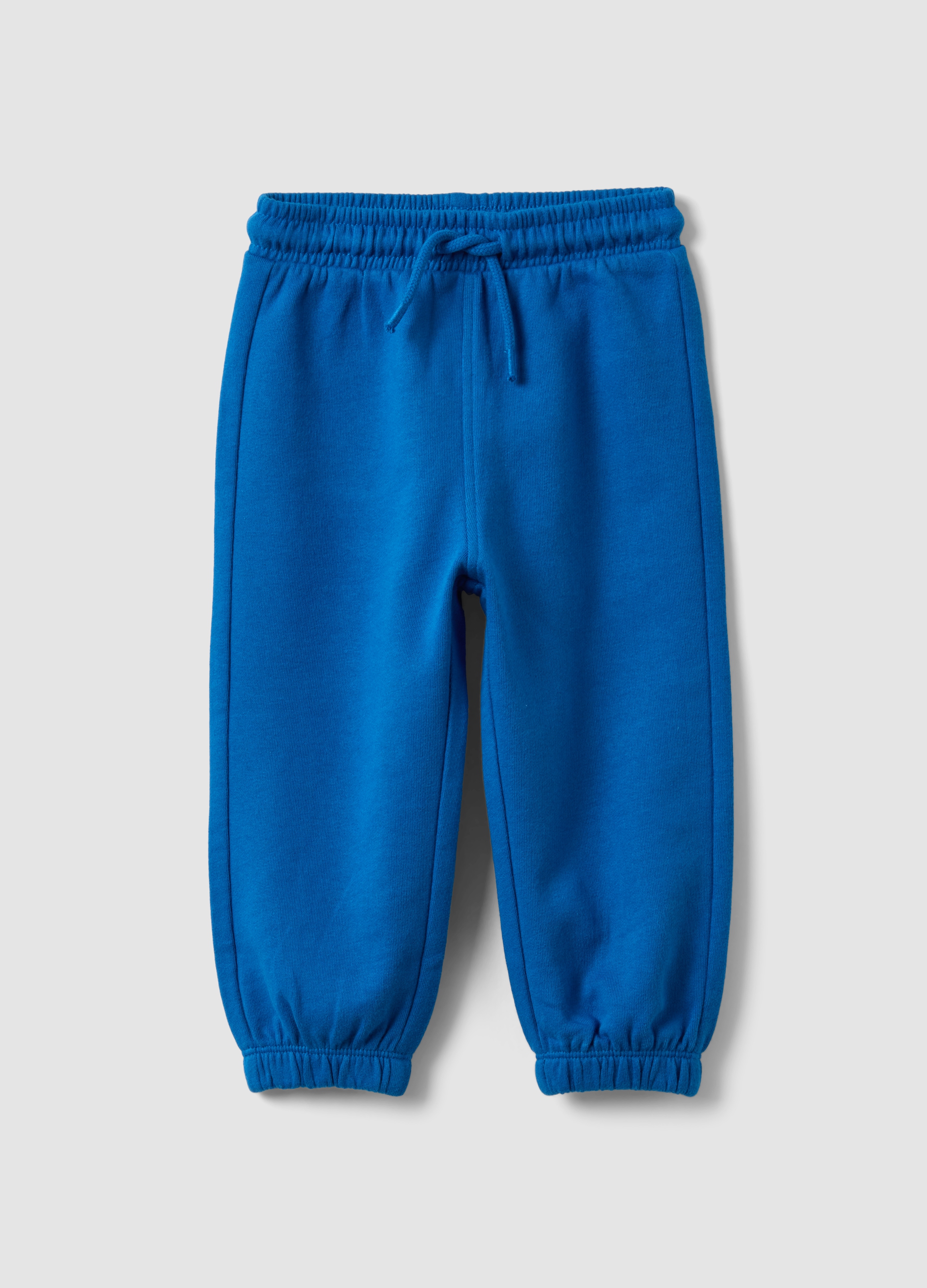 FAGOTTINO, Pantaloni Jogger Blu In Puro Cotone Organico Con Coulisse Per Bimbo, Bambino, Blu, Taglia: 30-36