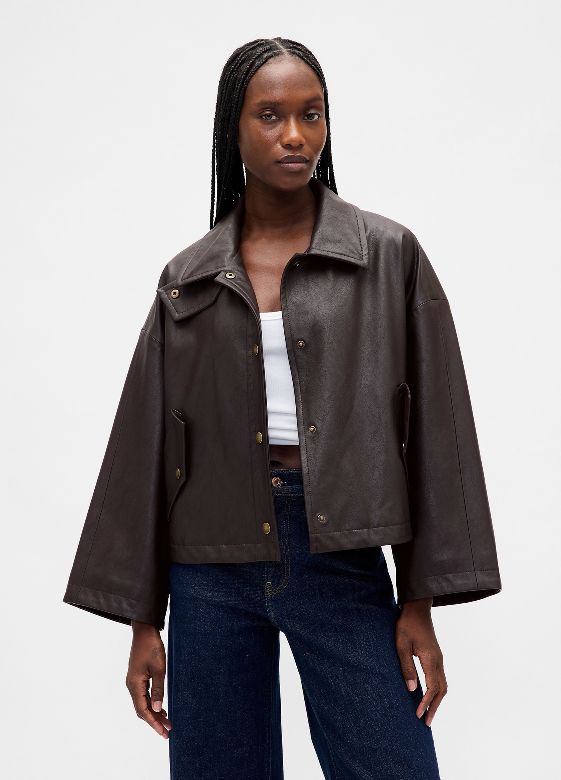 GAP, Giacca Con Bottoni, Donna, Marrone, Taglia: M/L