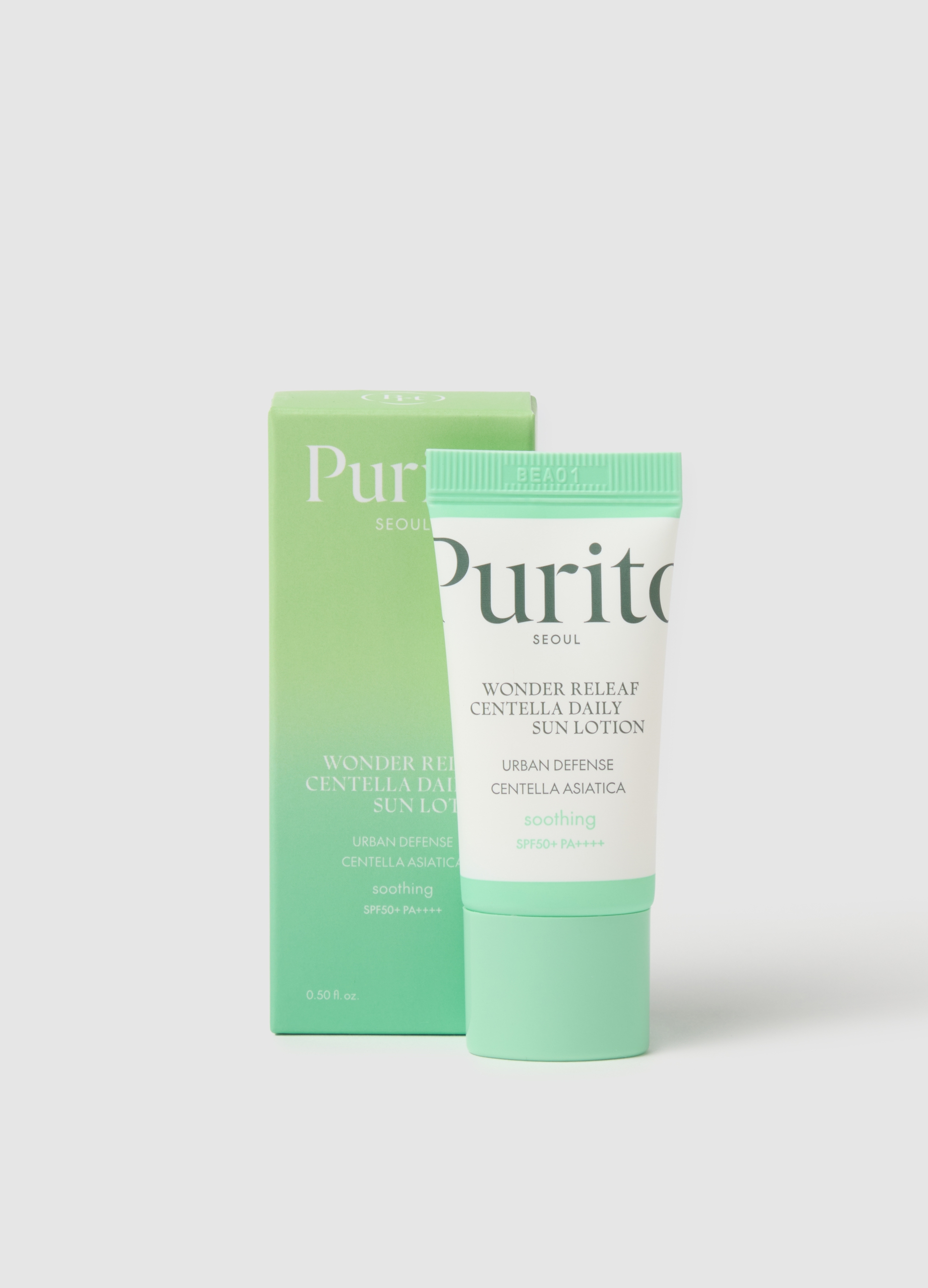 PURITO , Protección Solar Suave Con Spf 50+ De Amplio Espectro - Cuidado De La Piel Coreano, Unisex, Blanco crema, Talla: FASUL