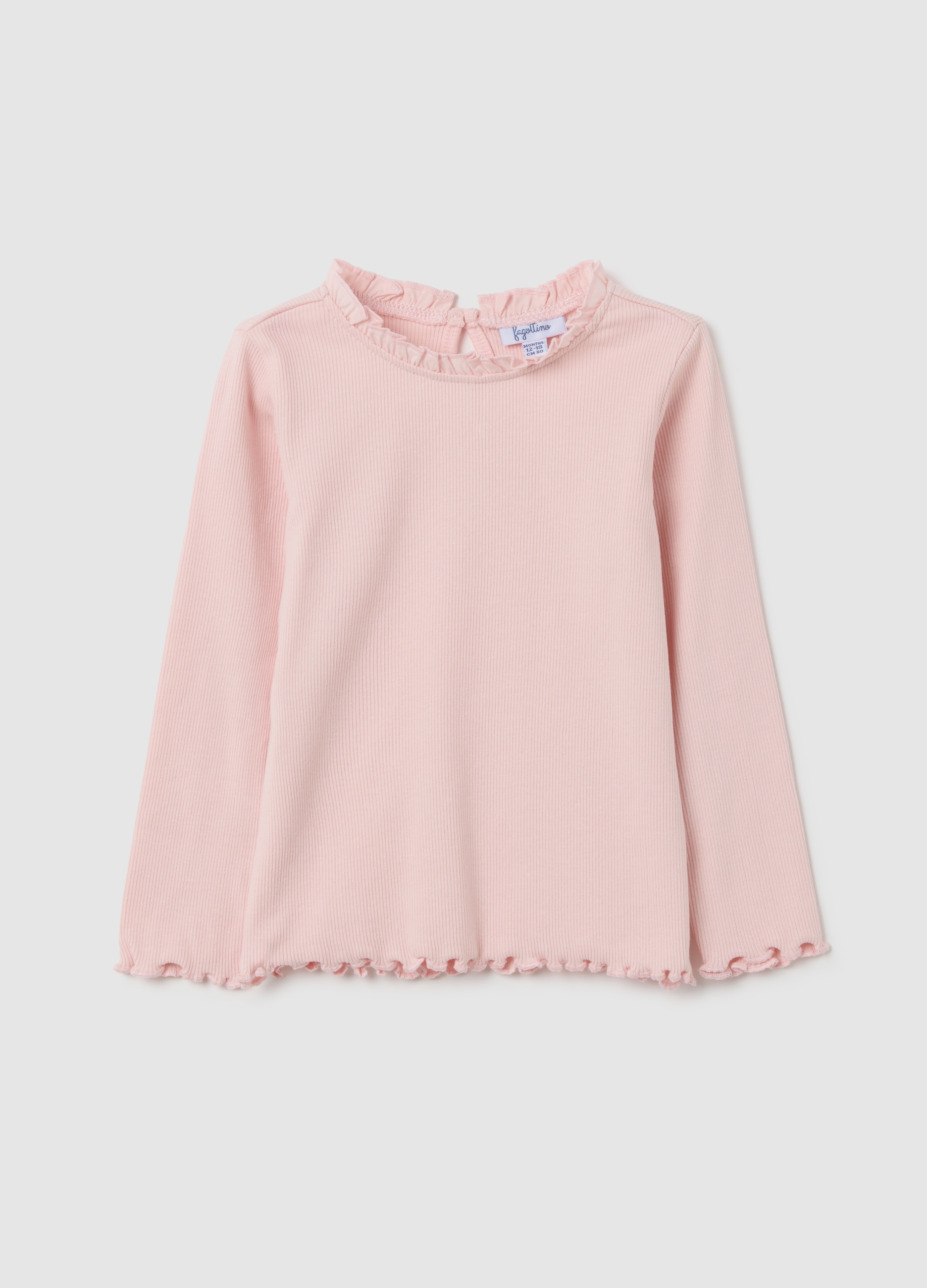 Top De Niña Bebé En Algodón Rosa Ajuste Regular, Niña, Rosa Claro, Talla: 18-24