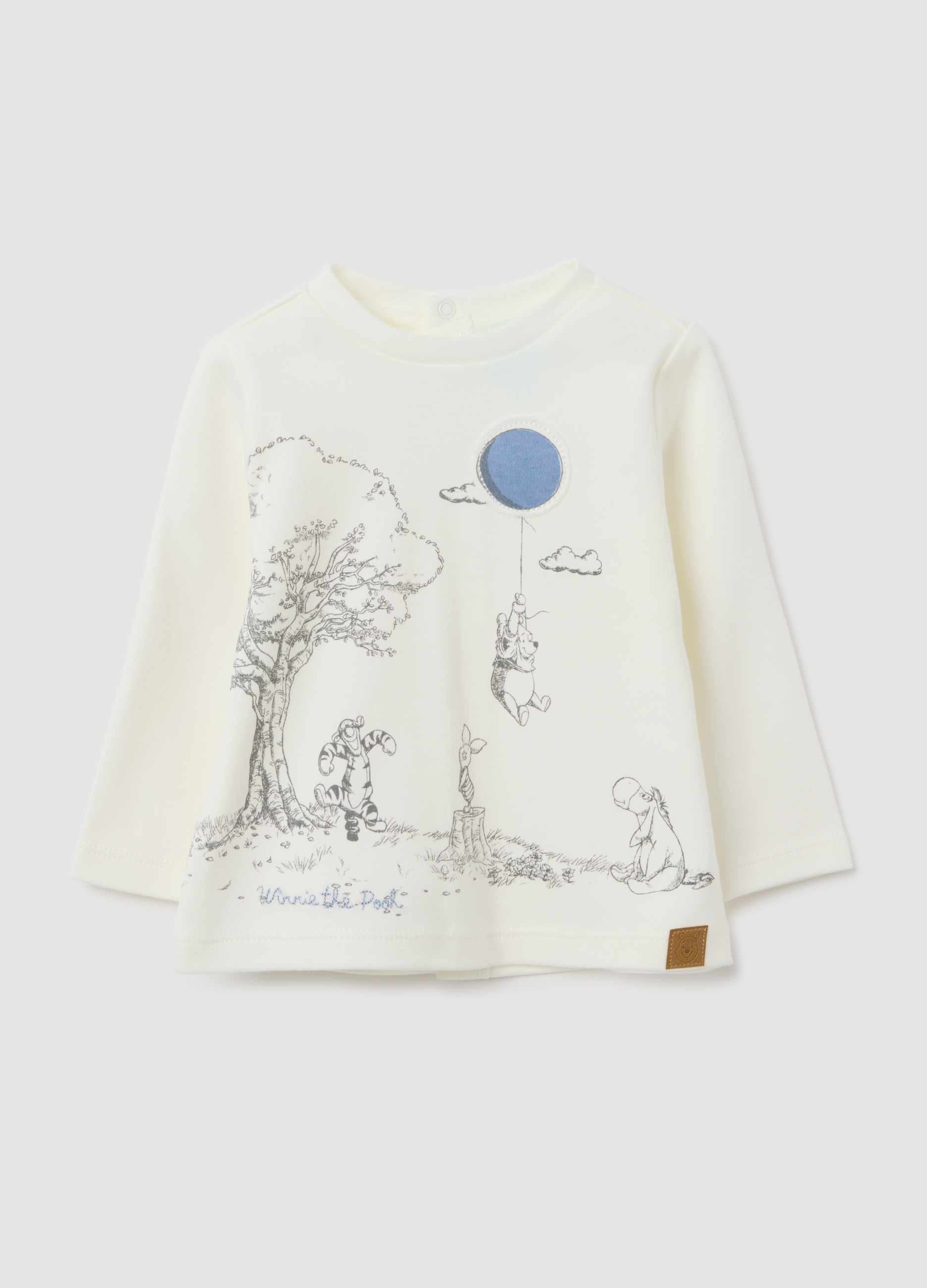 FAGOTTINO, Maglia A Manica Lunga Da Neonato In Puro Cotone Bianca, Bianco, Taglia: 6-9