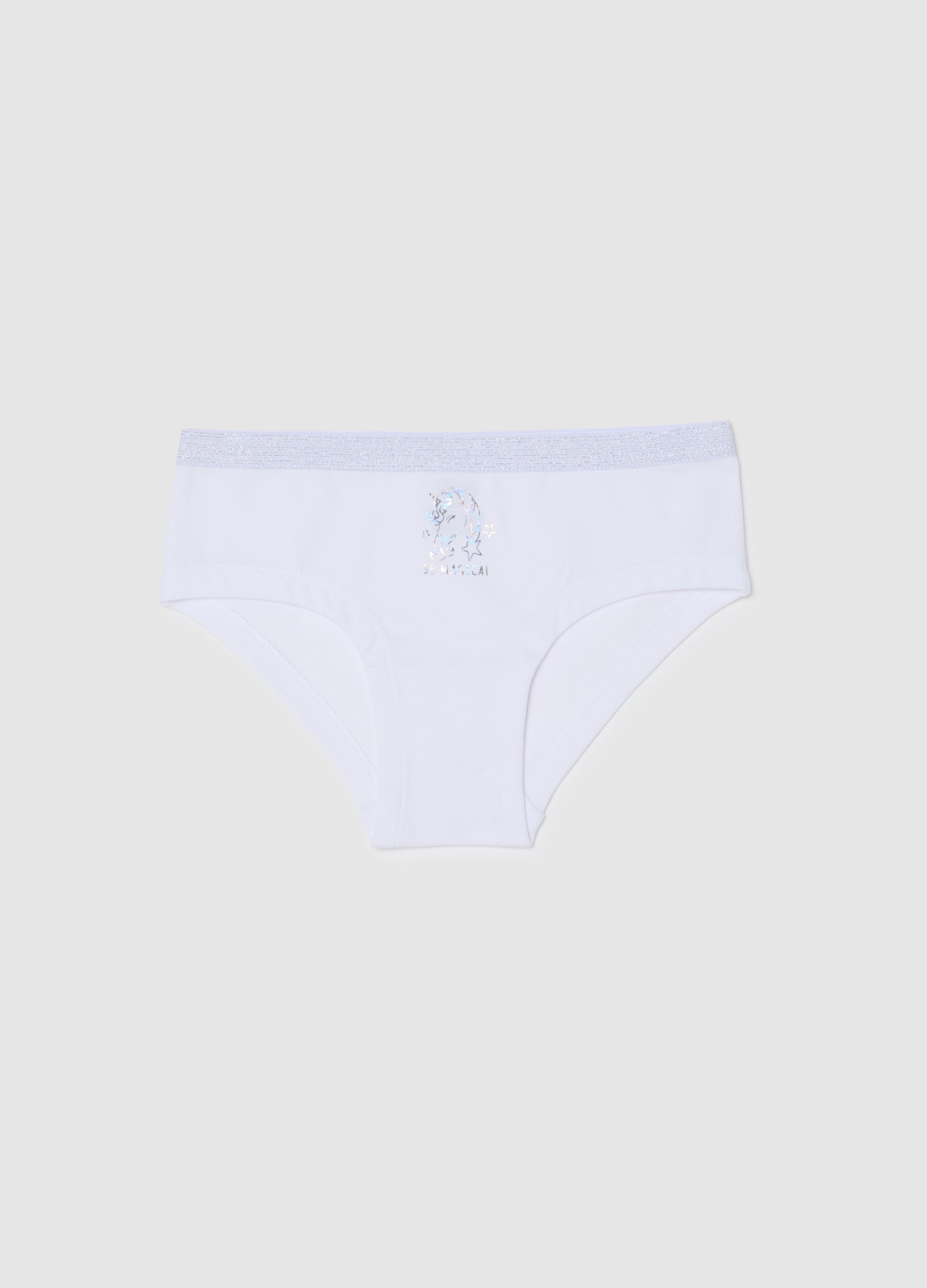 OVS KIDS, Braguitas Blancas De Algodón Elástico Para Niñas, Niña, Blanco óptico, Talla: 7-8