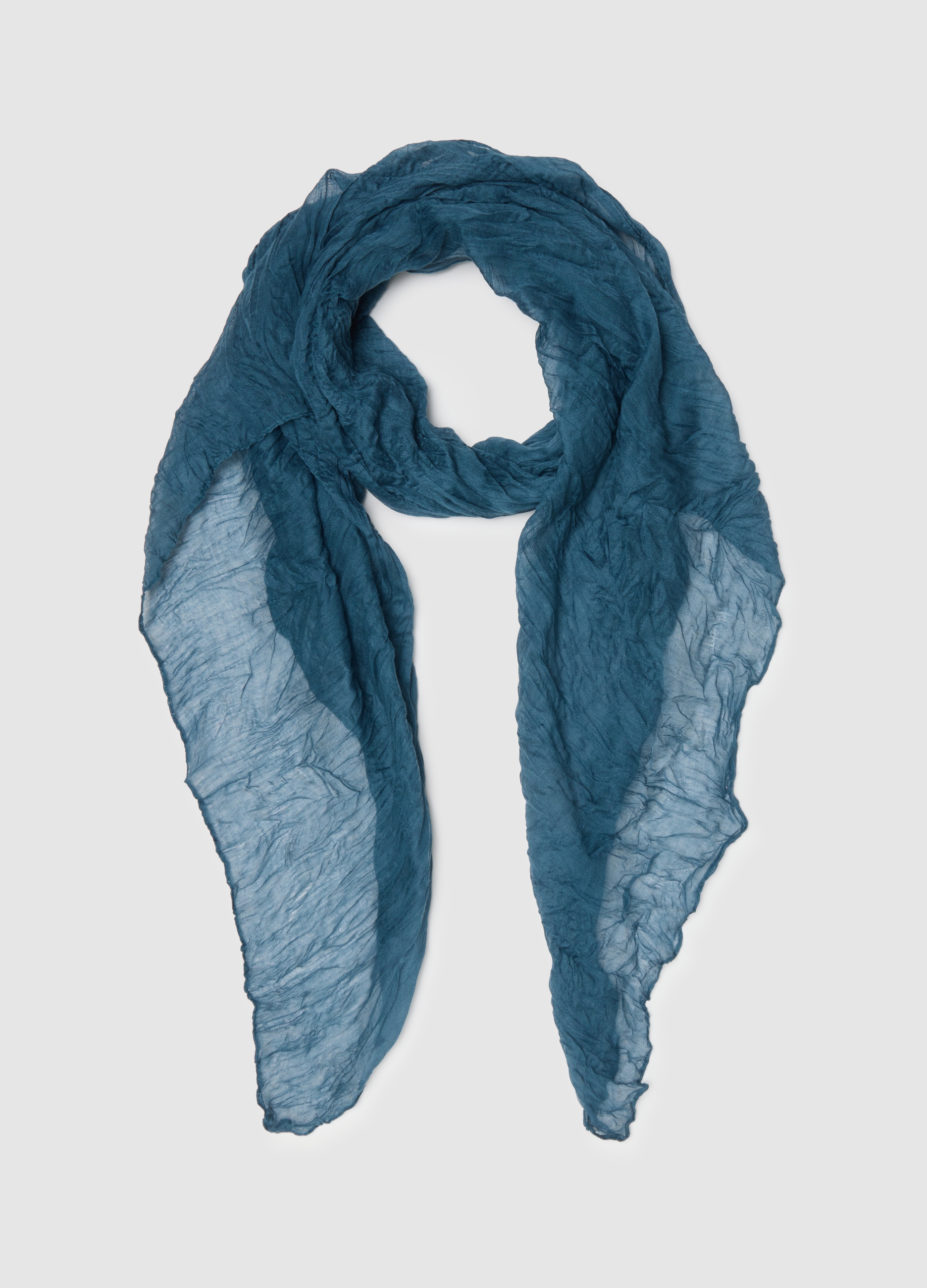 Sciarpa Leggera Blu Regular Fit, Mujer, Azul océano, Talla: FASUL