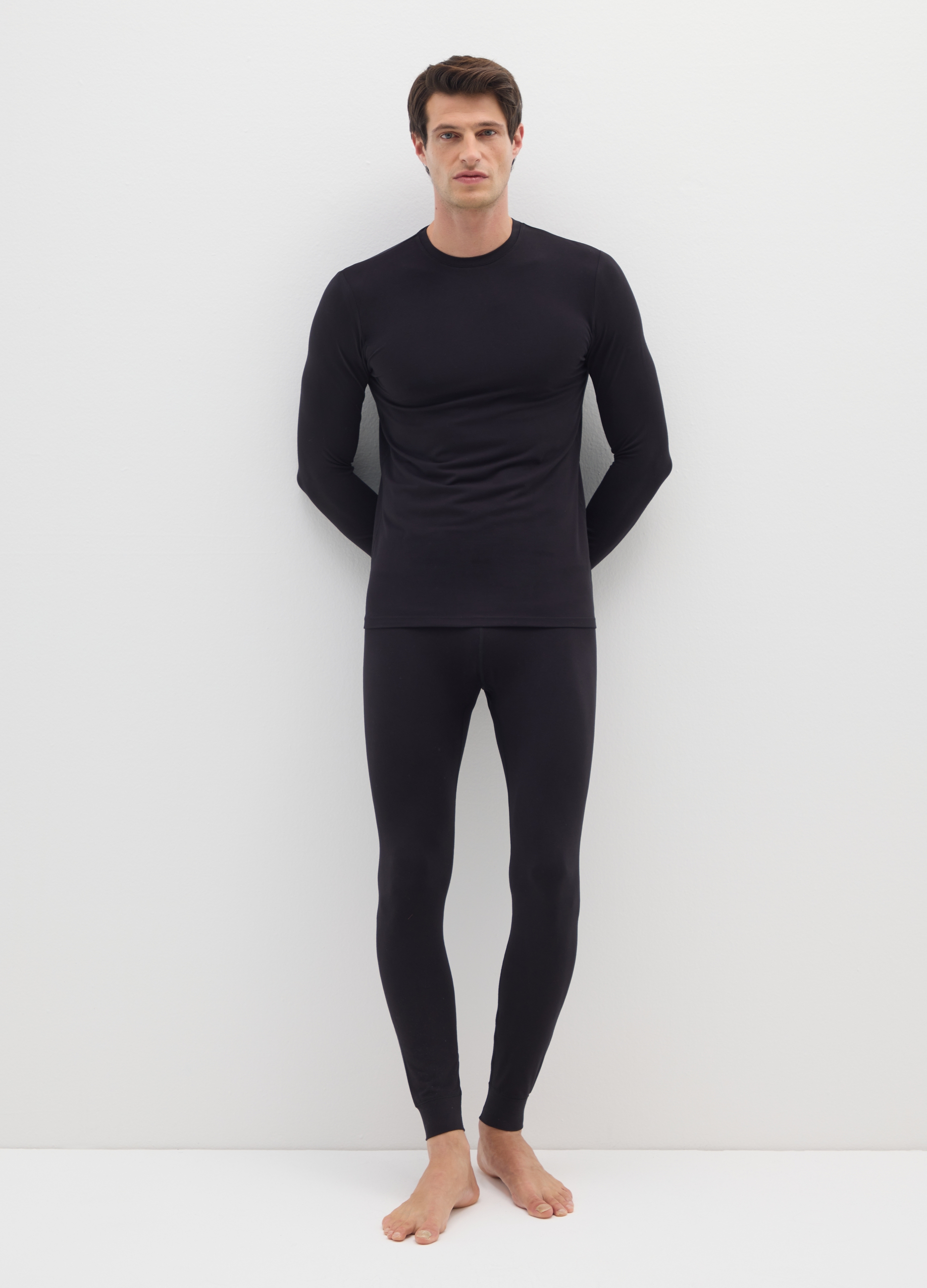 Leggings Negros De Ajuste Regular, Hombre, Gunmetal, Talla: XXL