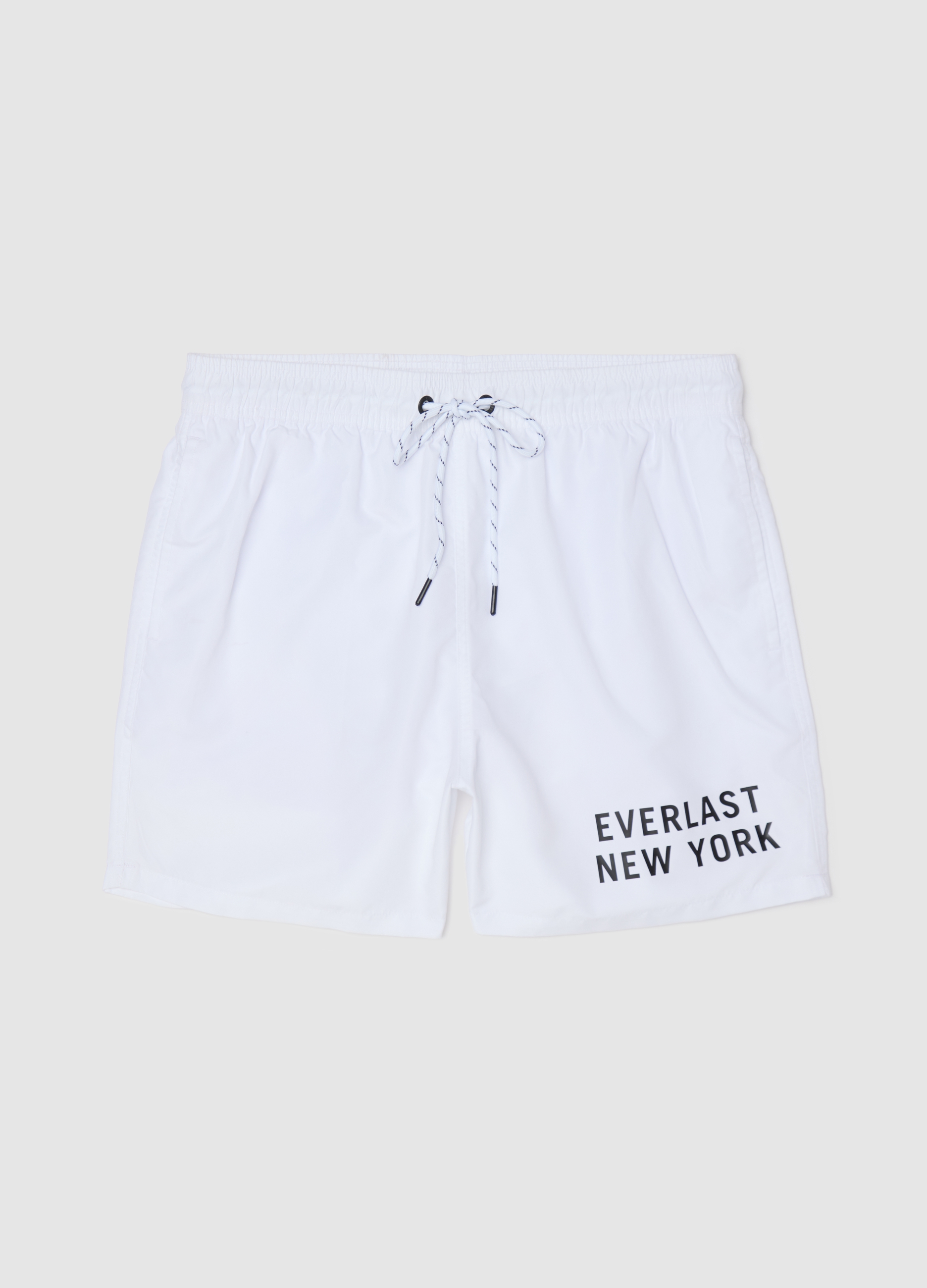 J EVERLAST U.MARE, Costume Boxer Da Bagno Bianco Stampa Logo, Uomo, Bianco, Taglia: M
