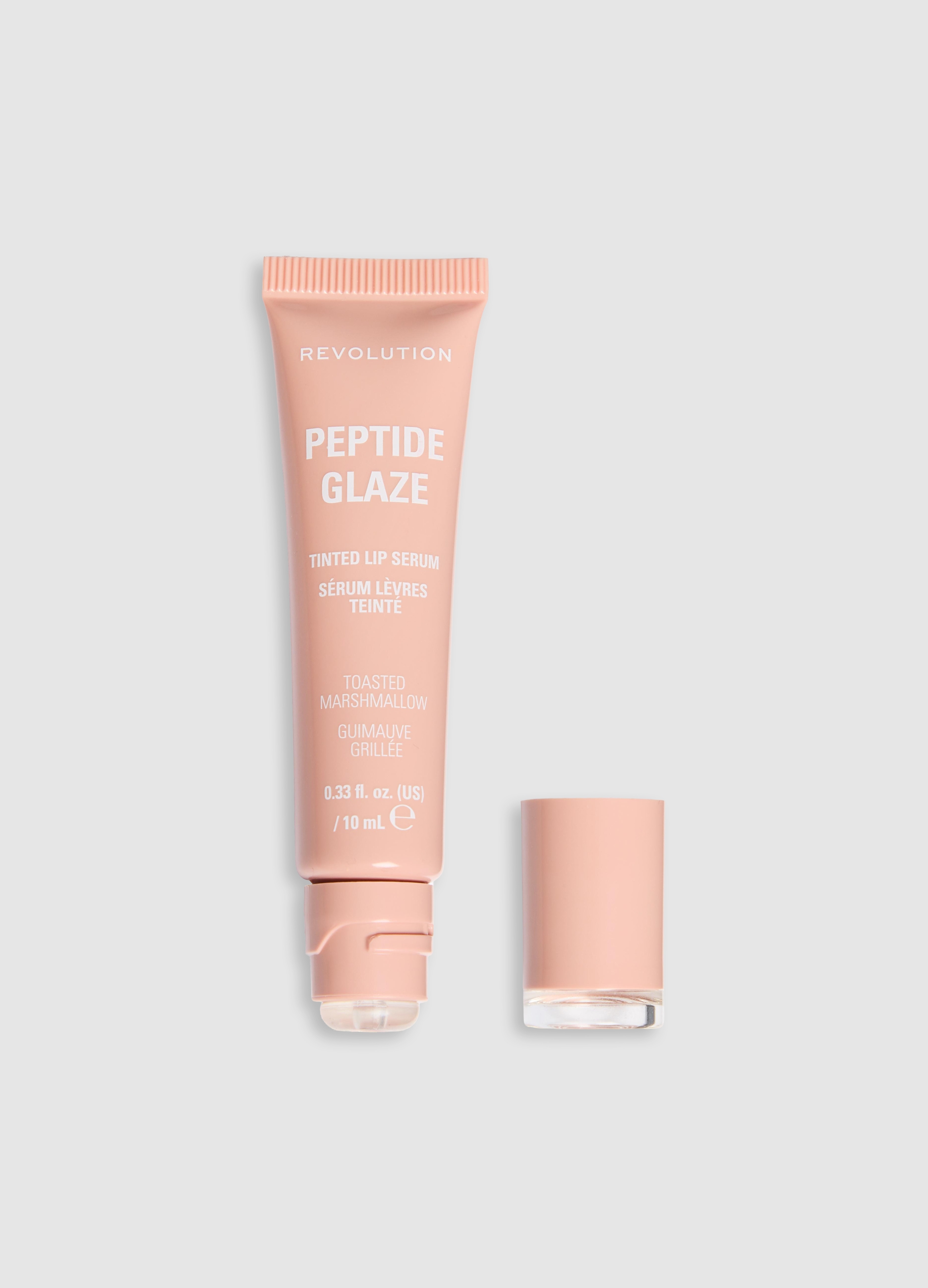 REVOLUTION, Peptide Glaze Tinted Lip Serum Toasted Marshmallow, Donna, Marrone, Taglia: FASUL