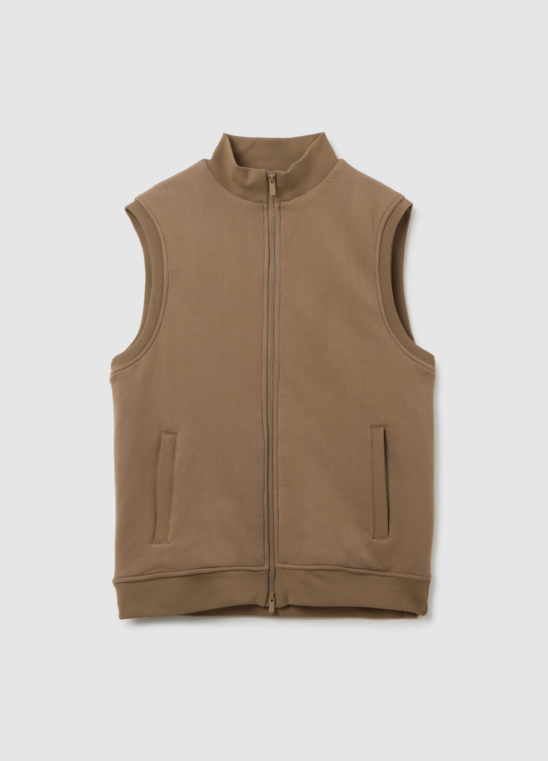 Gilet In Puro Cotone Marrone Regular Fit, Hombre, Marrón oscuro, Talla: XL