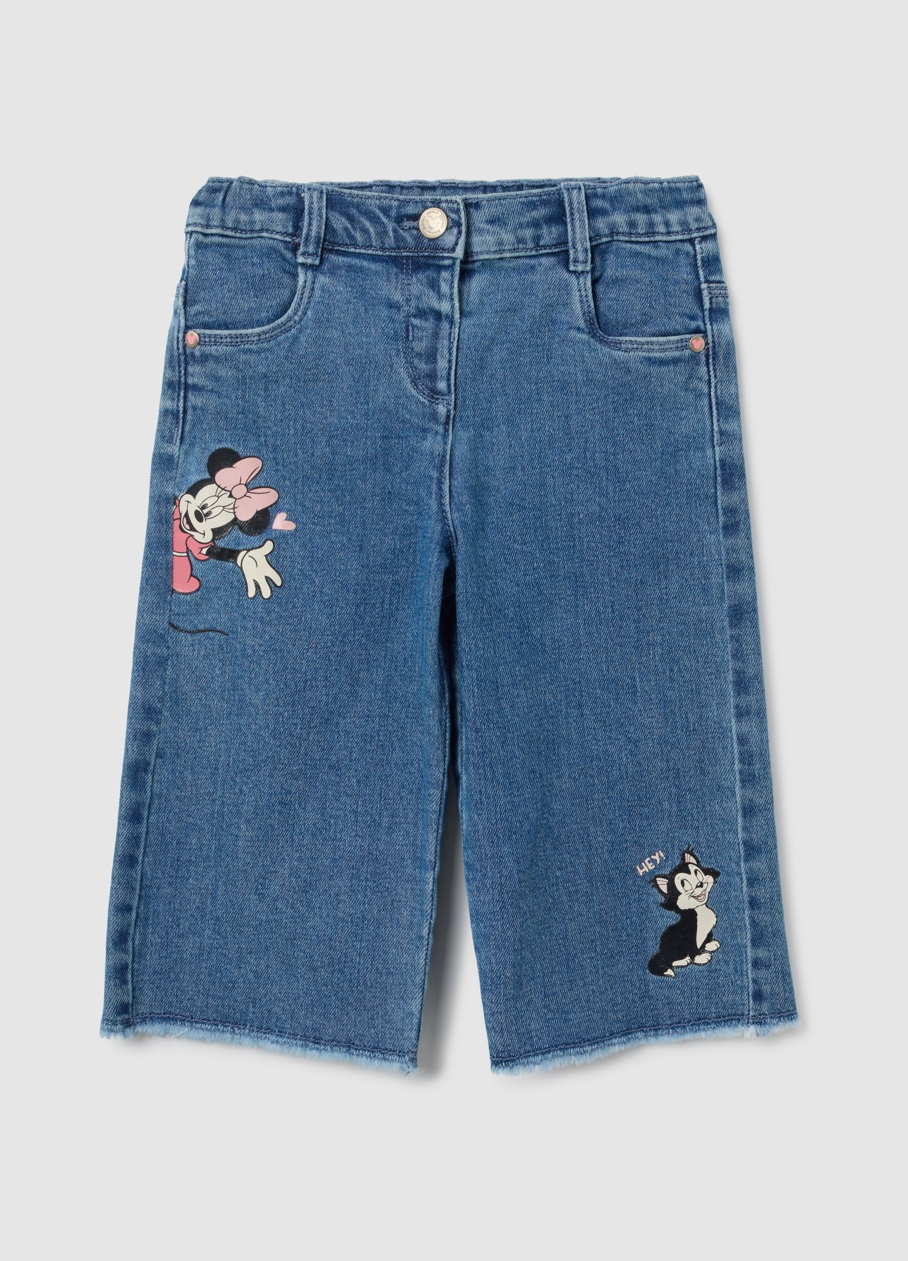 OVS, Pantaloni Da Bambina In Denim Elasticizzato Blu Flare, Mädchen, Jeansblau, Größe: 12-18