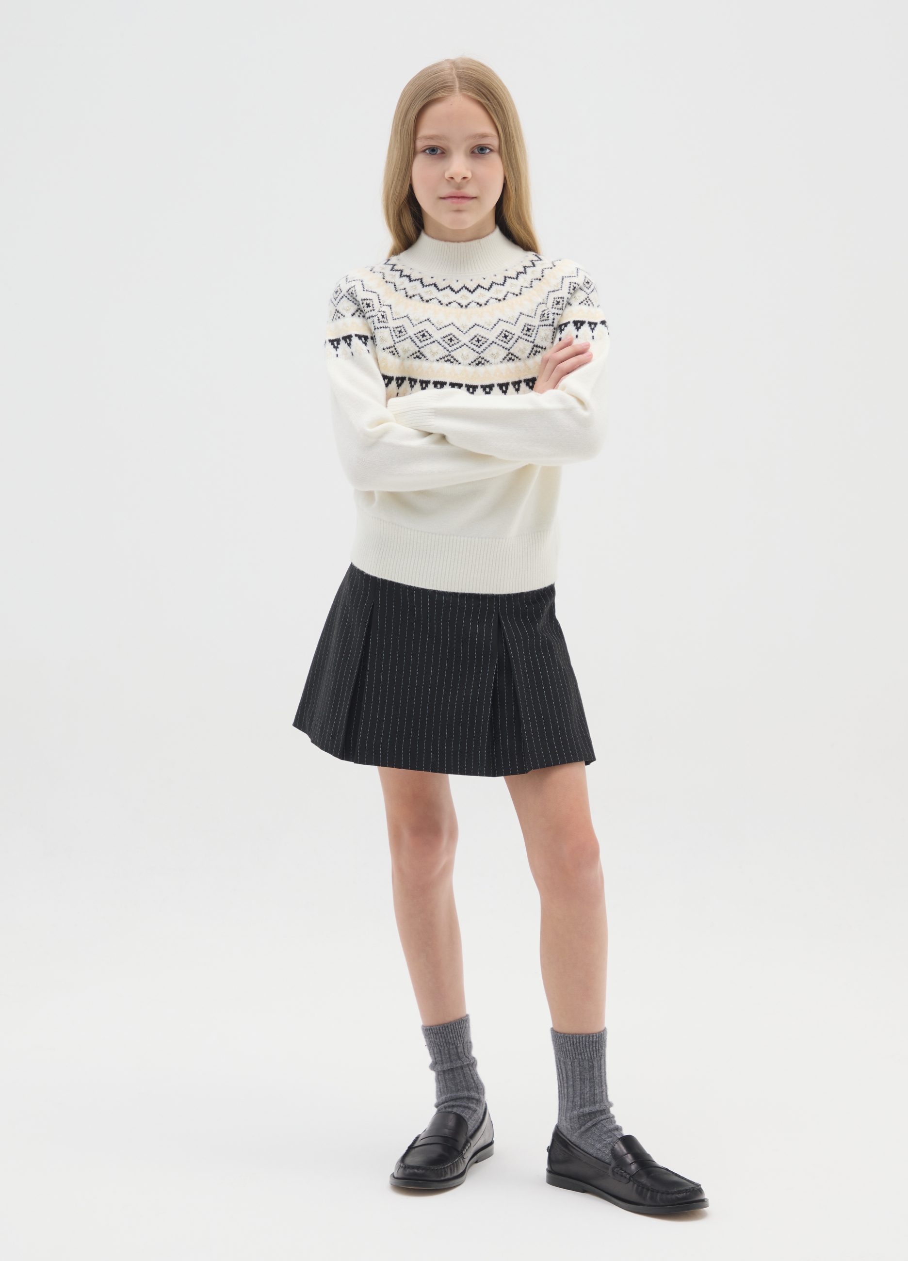 OVS KIDS, Shorts Neri A Righe Da Ragazze Regular Fit, Bambina, Nero, Taglia: 10-11