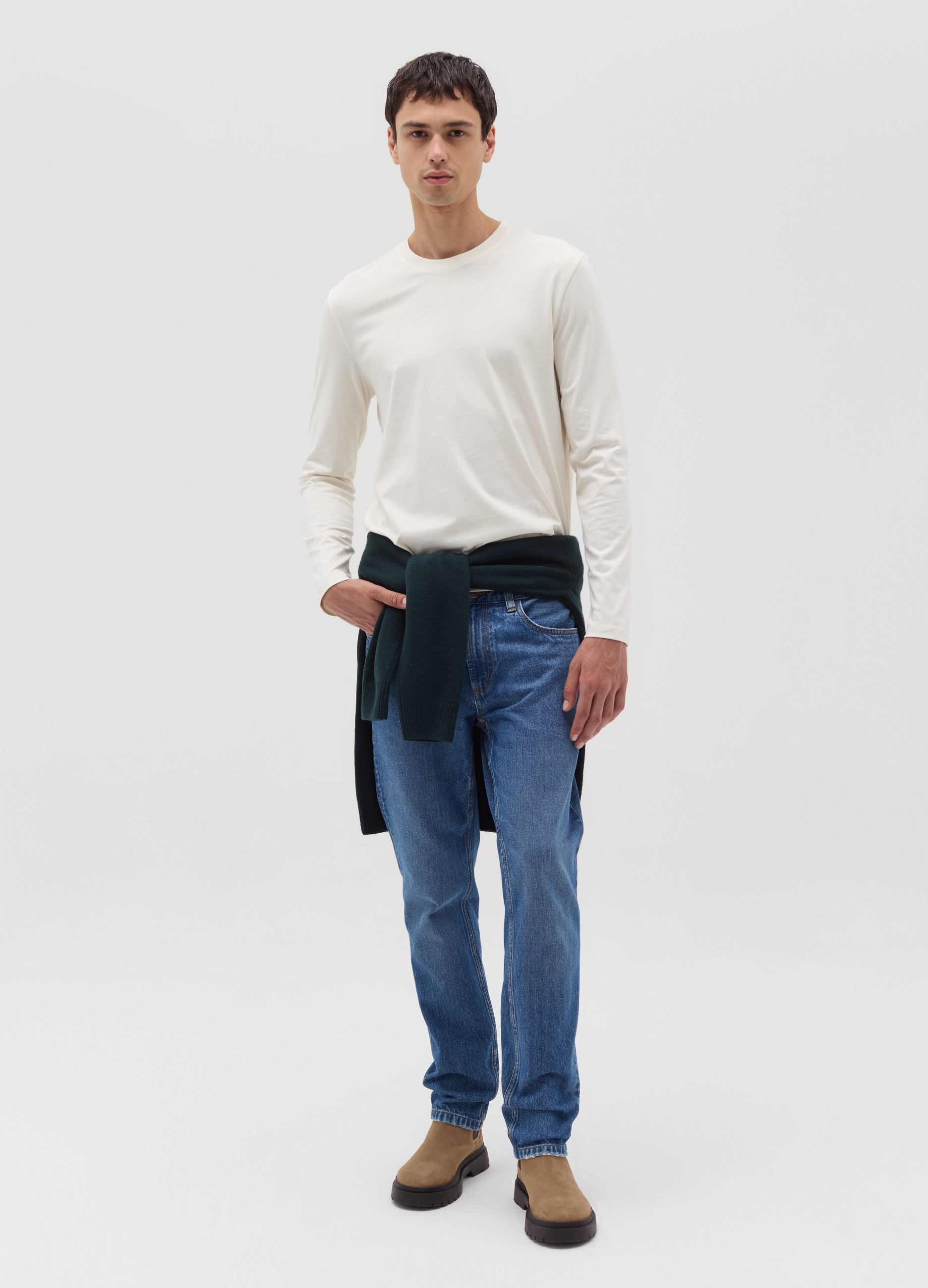 OVS, T-shirt Girocollo A Maniche Lunghe, Uomo, Nero, Taglia: S