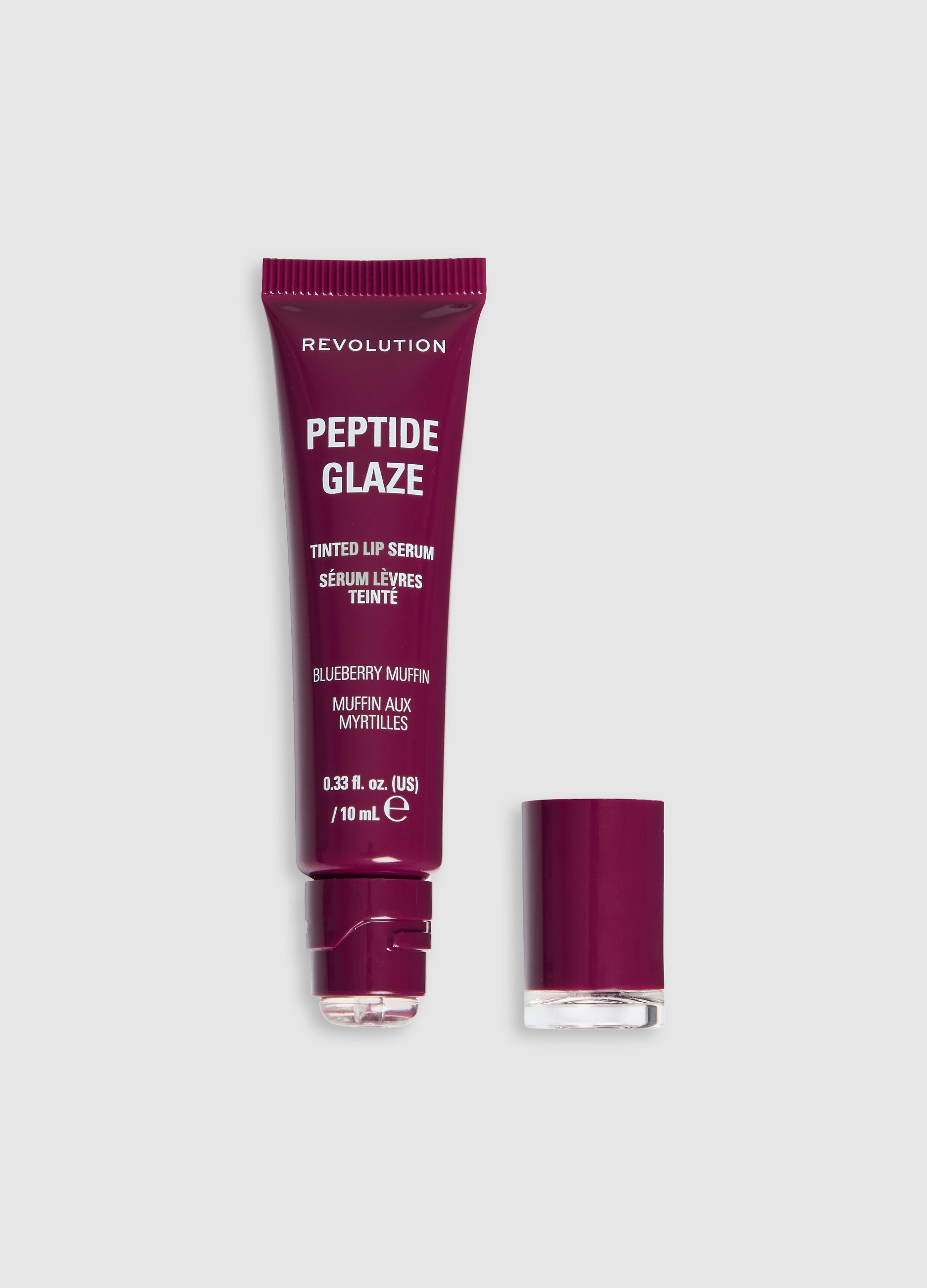 REVOLUTION, Peptide Glaze Tinted Lip Serum Blueberry Muffin, Donna, Blu, Taglia: FASUL