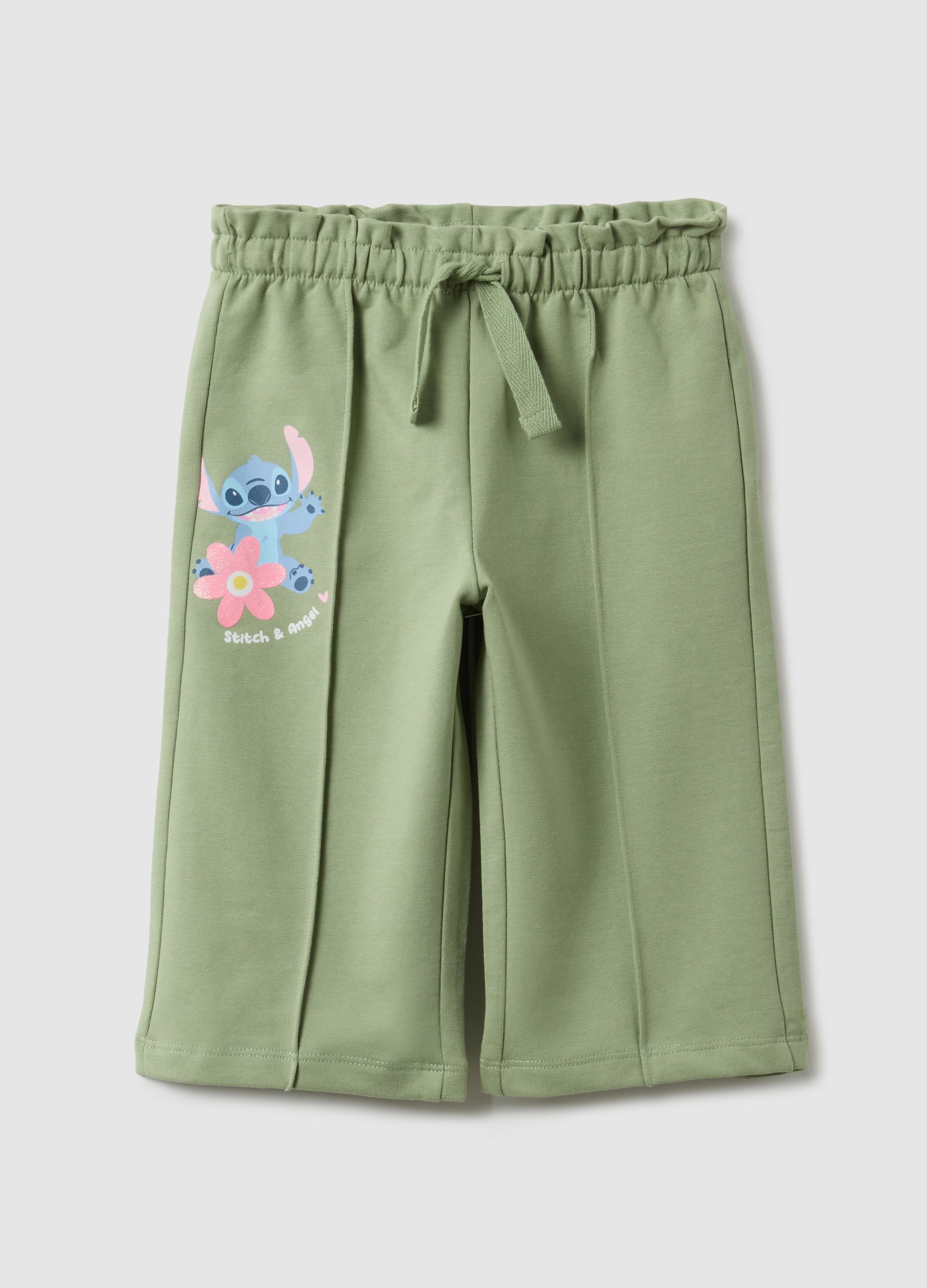 Fagottino, Grüne Paperbag-hose Für Mädchen Aus Elastischer Baumwolle Regular-fit, Mädchen, Verde, Größe, 24-30