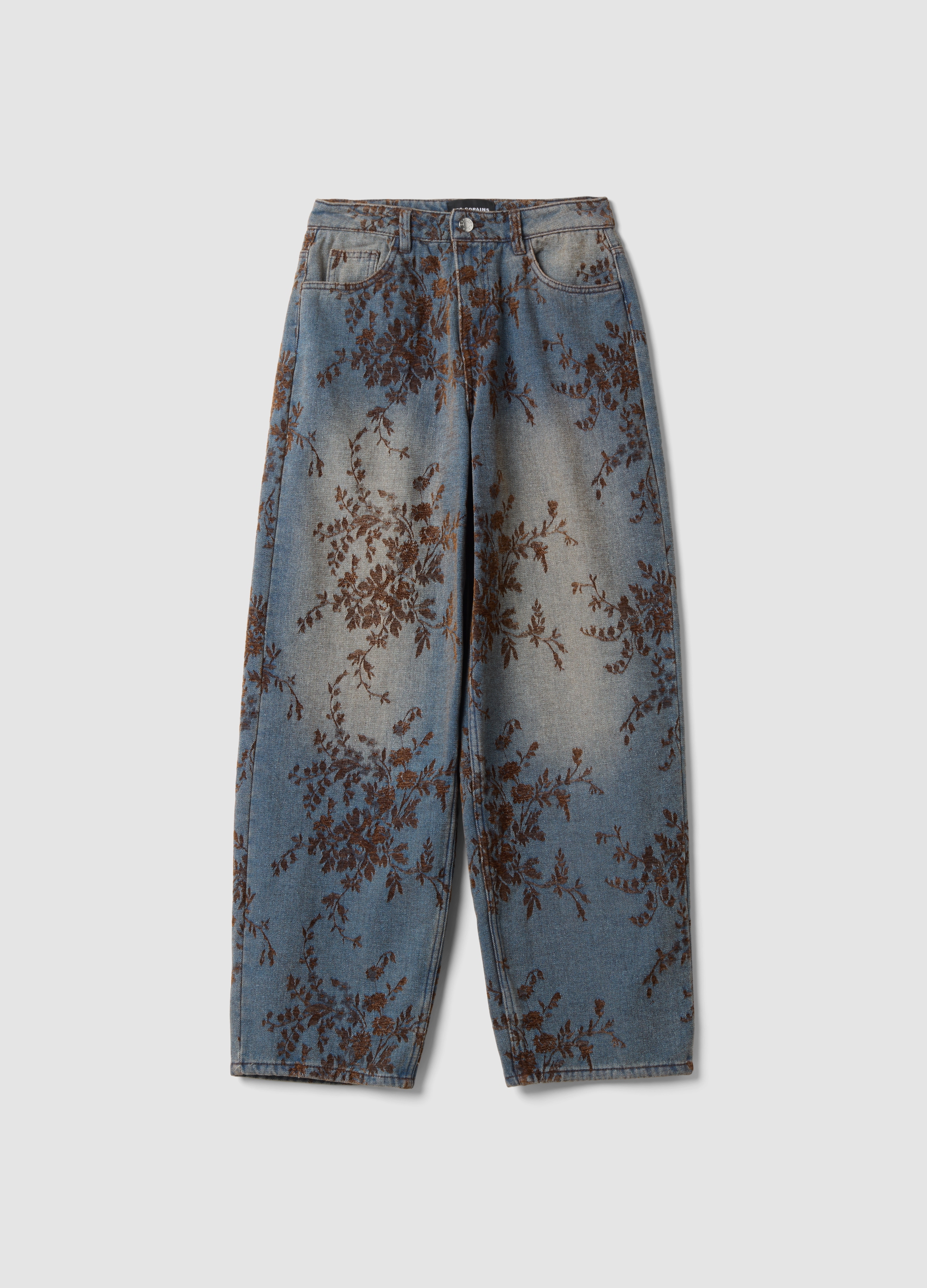 LES COPAINS, Jeans Blu Wide Leg In Misto Cotone, Viscosa E Lyocell, Donna, Blu, Taglia: 48