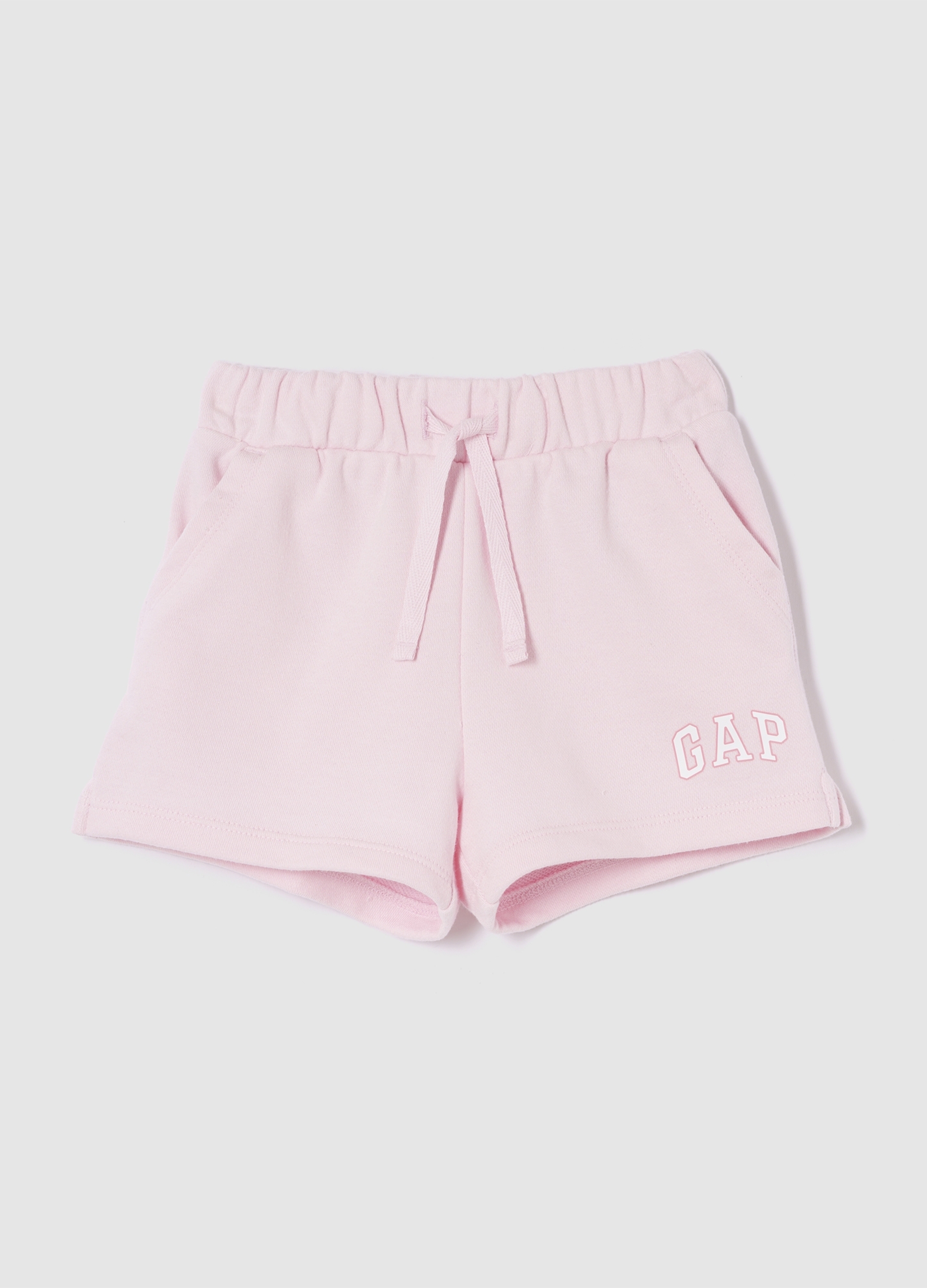 GAP KIDS, Shorts In Misto Cotone Con Logo Gap, Bambina, Rosa, Taglia: 4Y/99-107