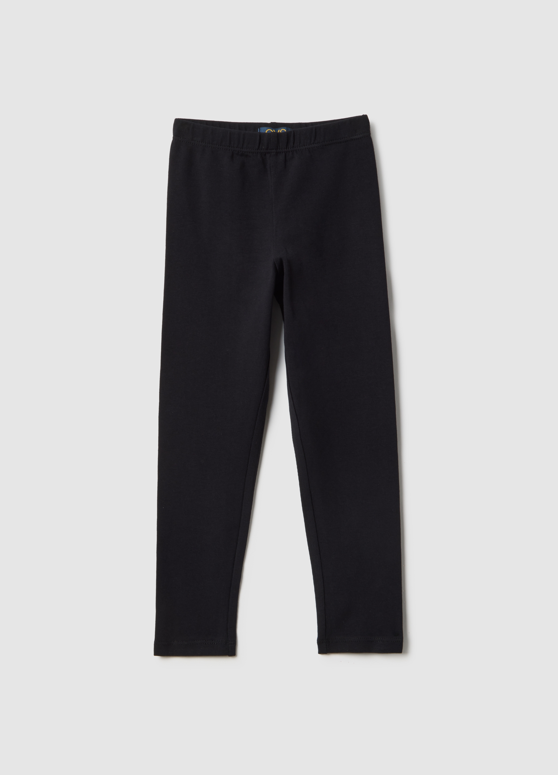 OVS KIDS, Leggings De Algodón Elástico Negro Para Niña De Corte Ajustado, Niña, Gunmetal, Talla: 5-6