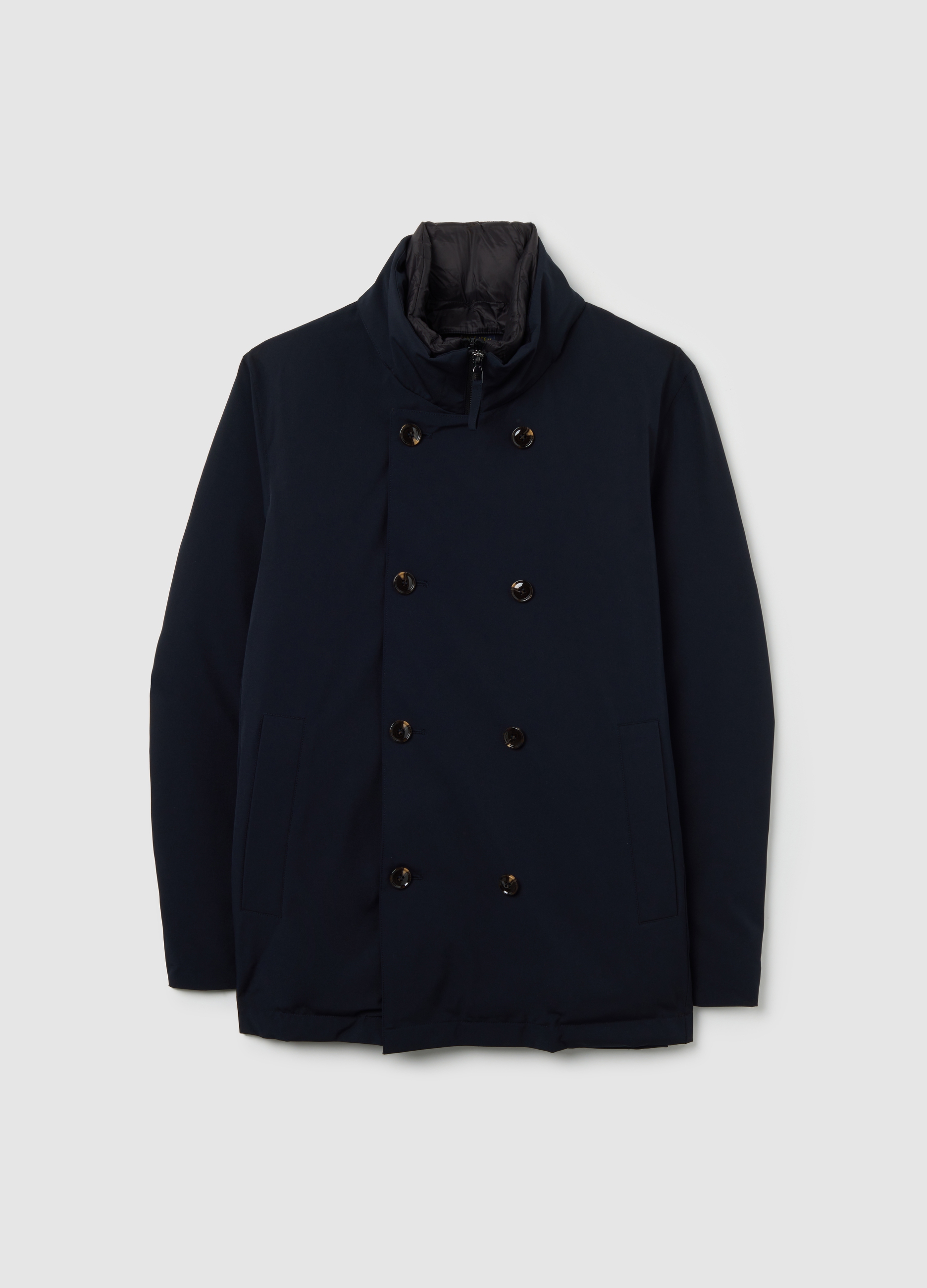 Chaqueta Azul Con Cremallera, Hombre, Negro, Talla: L