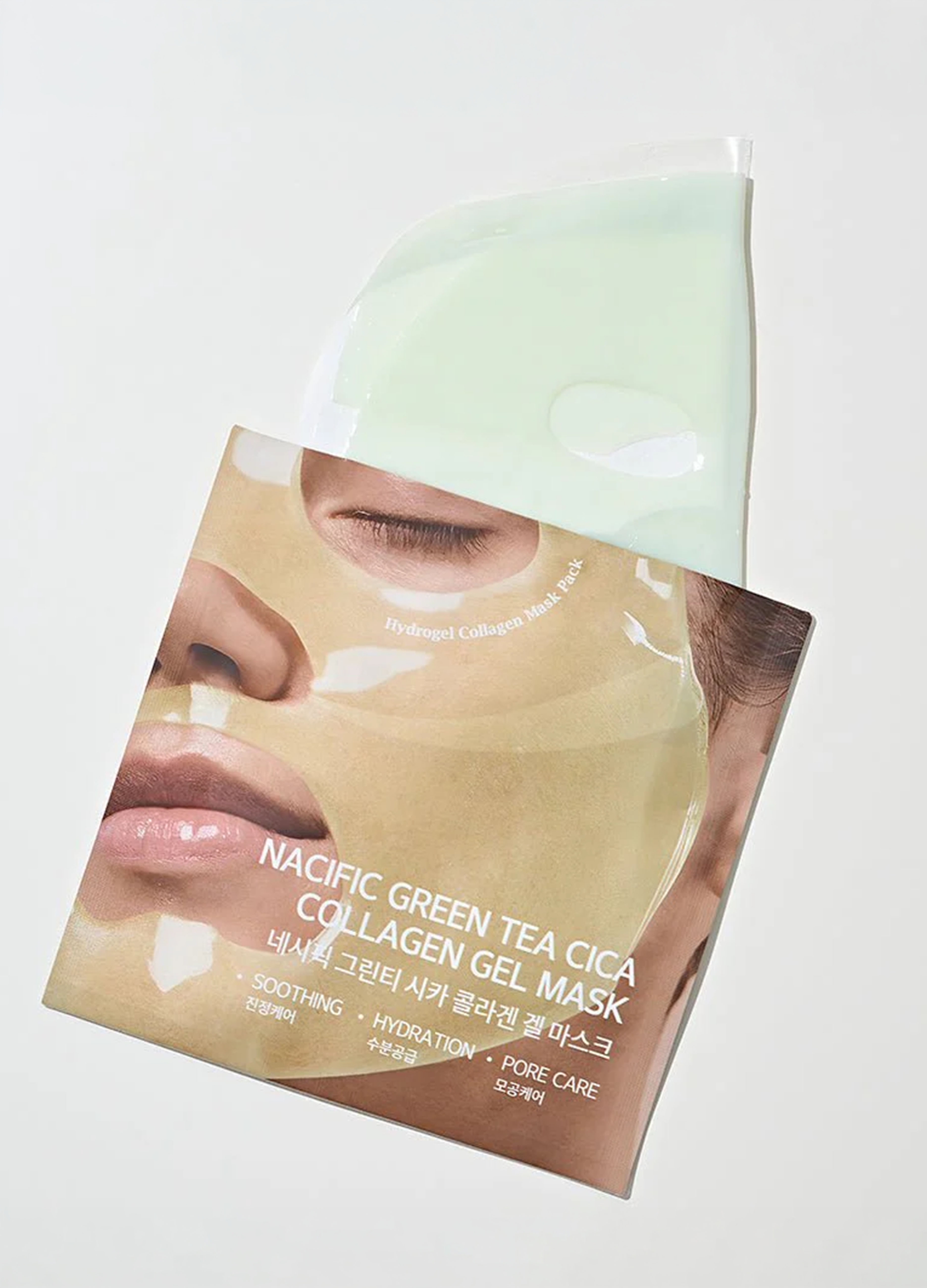 NACIFIC, Maschera In Idrogel - Estratto Di Tè Verde, Complesso Di Cica E Collagene Idrosolubile - Skincare Coreana, Donna, Trasparente, Taglia: FASUL
