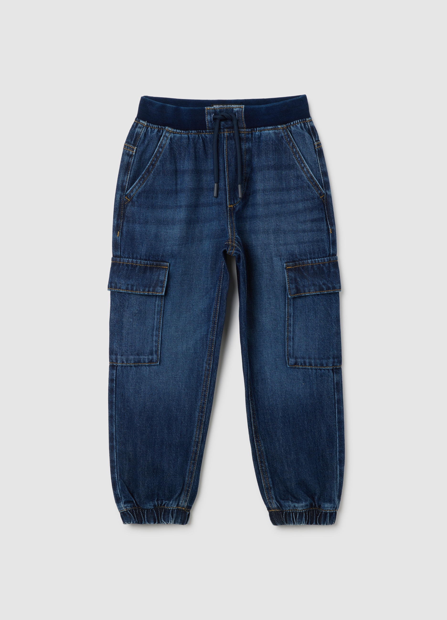 Pantaloni Da Bambino In Misto Cotone Blu, Niño, Blu Bluette, Talla: 6-7