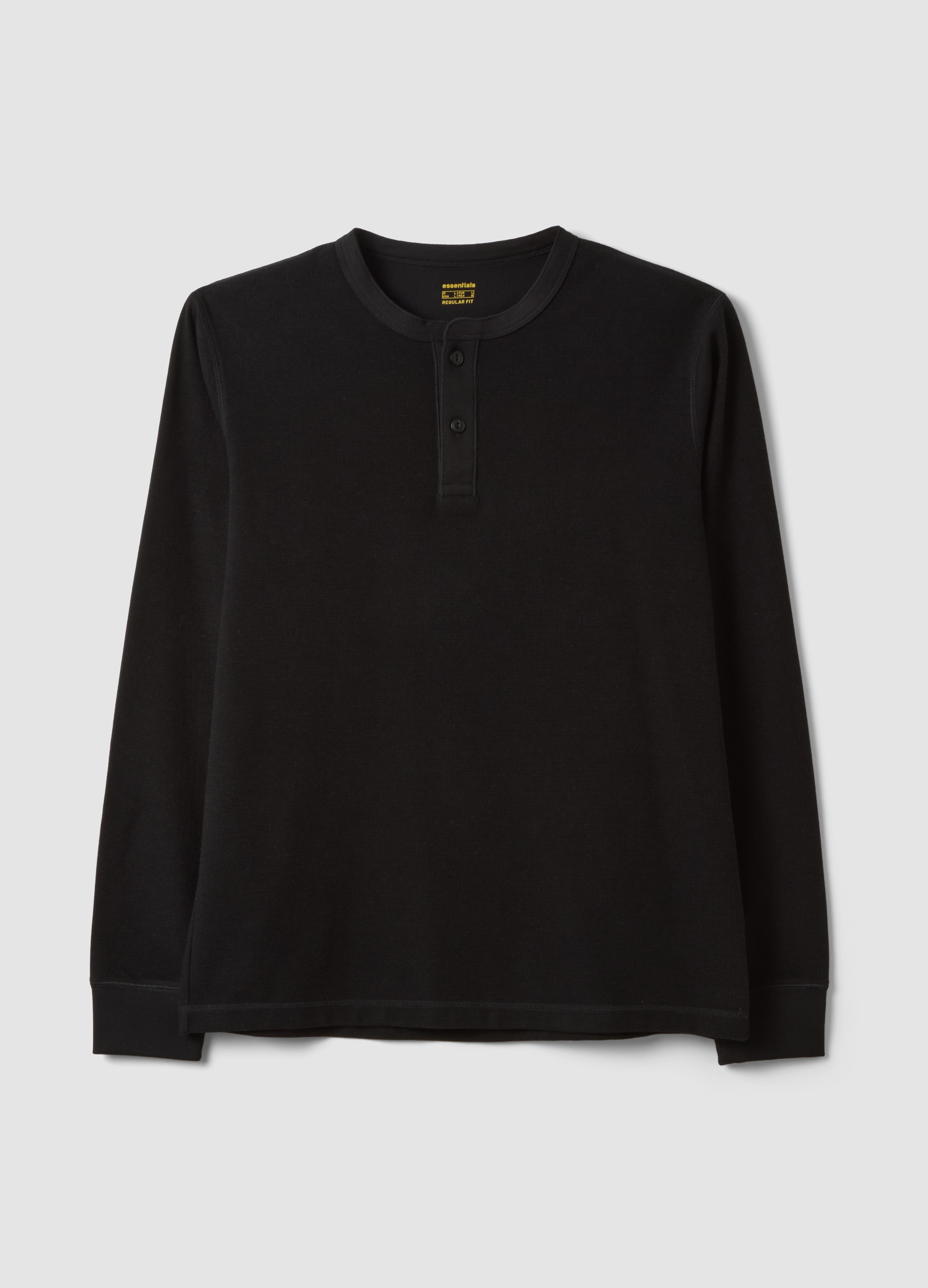 OVS, T-shirt Nera In Misto Viscosa A Nido D'ape Regular Fit, Uomo, Nero, Taglia: S