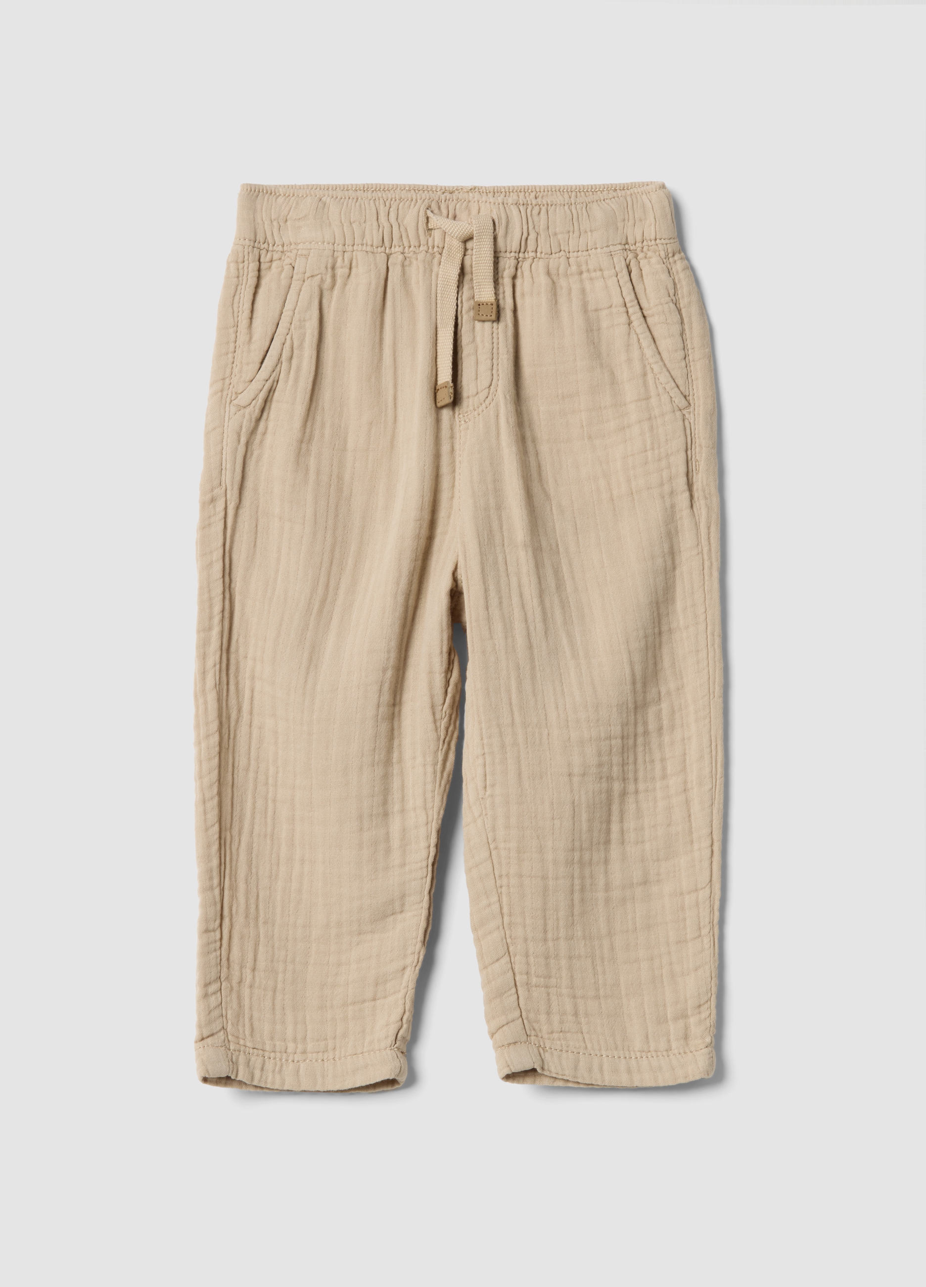 FAGOTTINO, Pantalones Beige De Puro Algodón Para Niños Ajuste Regular, Niño, Beige Jaspeado, Talla: 24-30
