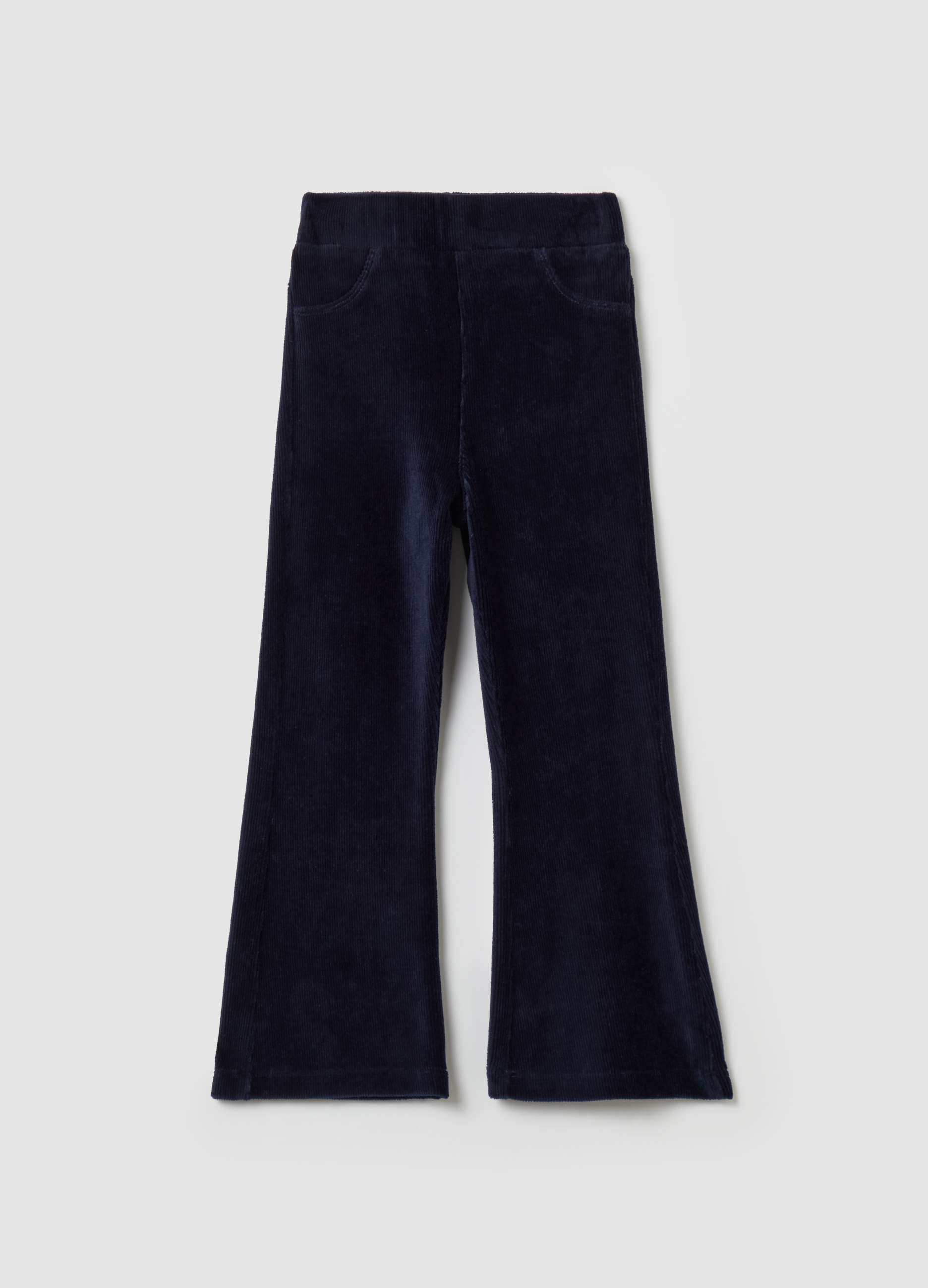 OVS KIDS, Treggings Flare Fit De Pana, Niña, Azul Noche, Talla: 4-5