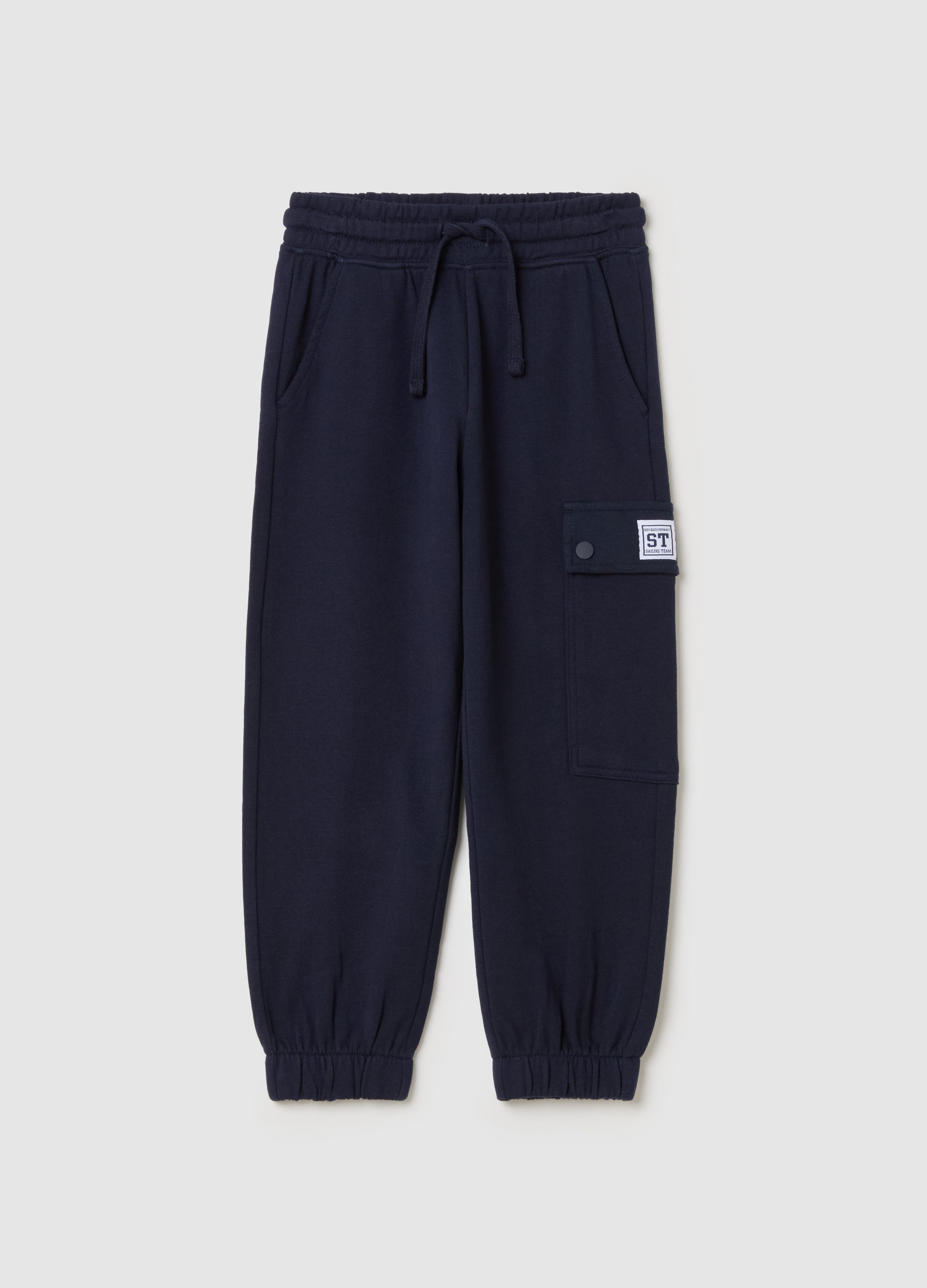 OVS, Joggers Con Coulisse E Tasche, Bambino, Blu, Taglia: 7-8