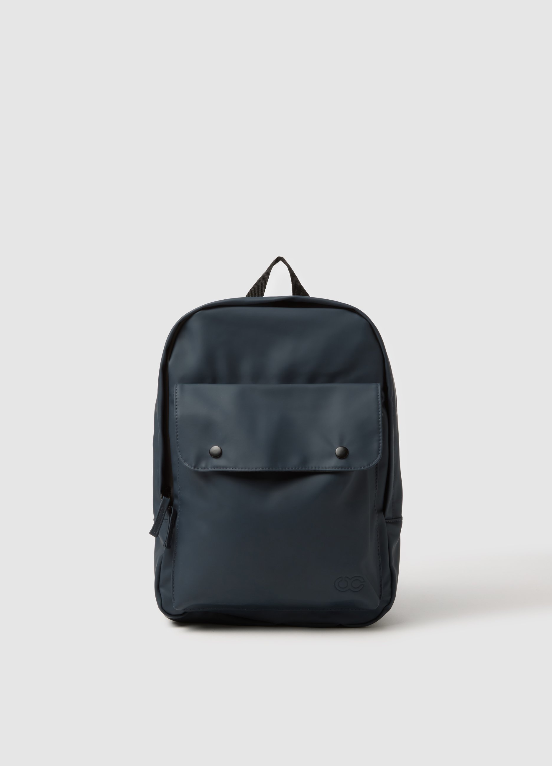 OVS, Mochila Azul Con Correas Ajustables Y Bolsillo Frontal, Hombre, Azul marino