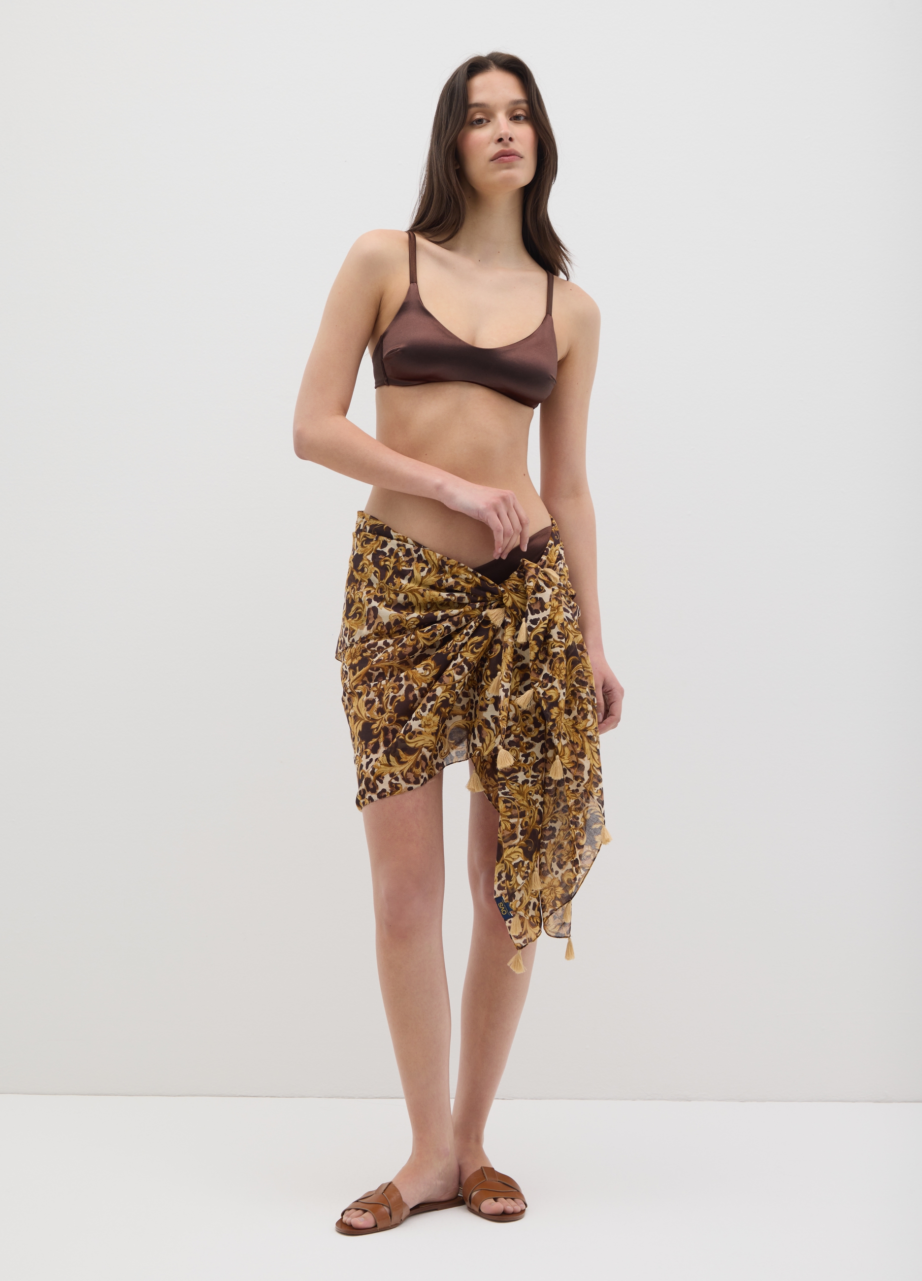 OVS , Copricostume Lungo Da Donna In Puro Cotone Multicolor, Multicolor, Taglia: ONE SIZE