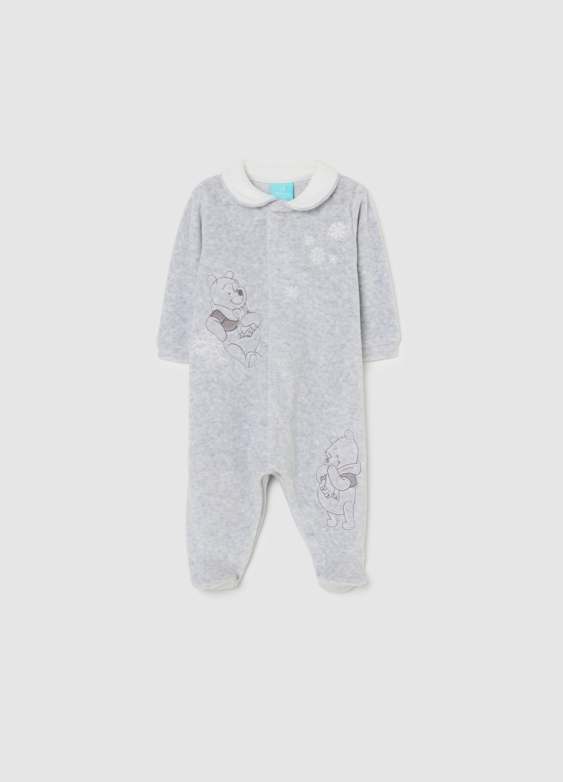 FAGOTTINO, Tutina Grigia Da Neonato In Misto Cotone Con Stampe Winnie The Pooh, Unisex, Multicolor, Taglia: 6-9