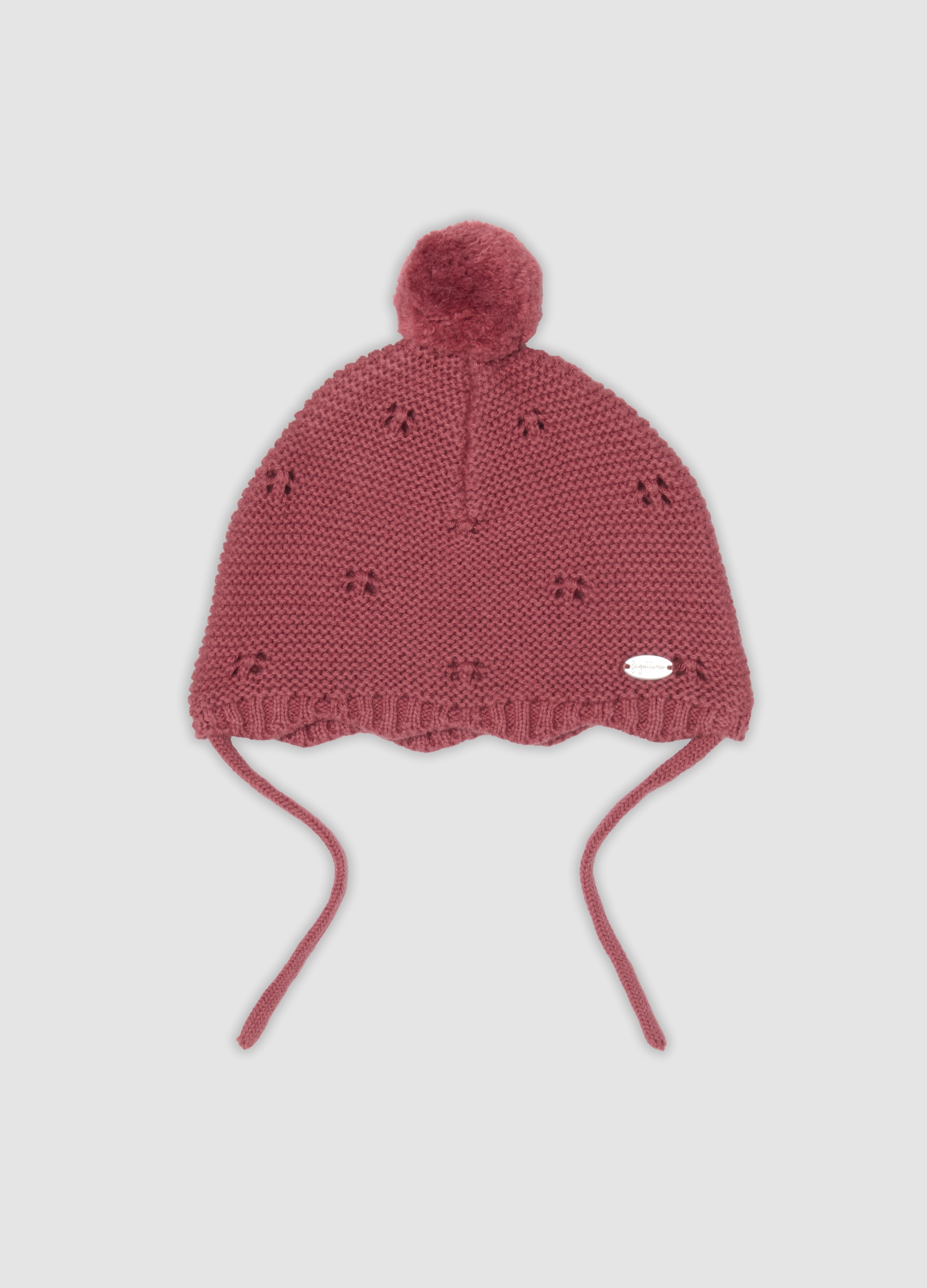 FAGOTTINO, Cappello Rosa In Puro Cotone Organico Jacquard Traforato, Neonata, Rosa, Taglia: ONE SIZE