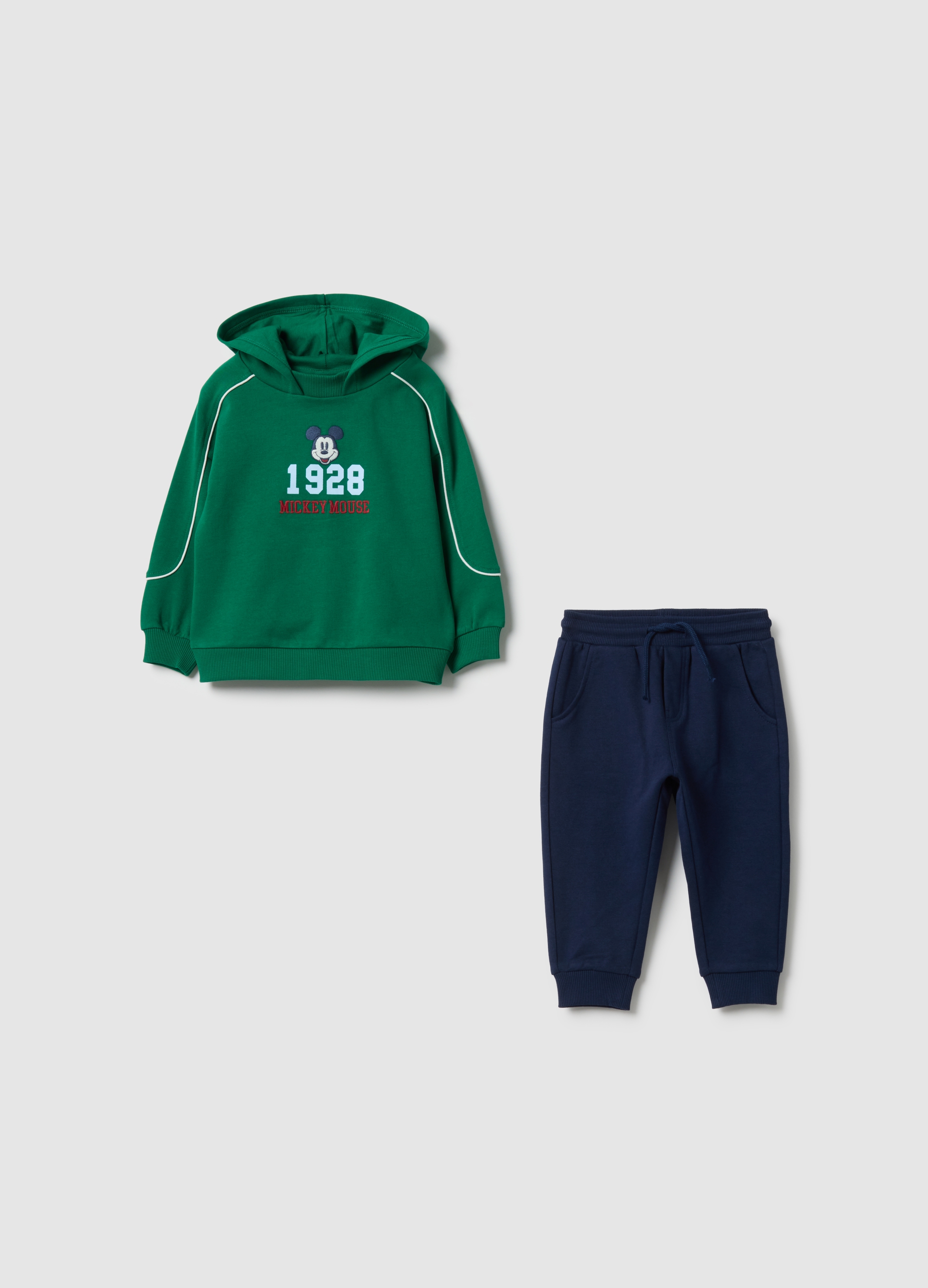 FAGOTTINO, Conjunto Infantil Verde Estilo Regular De Algodón Puro, Niño, Verde Bandera, Talla: 12-18